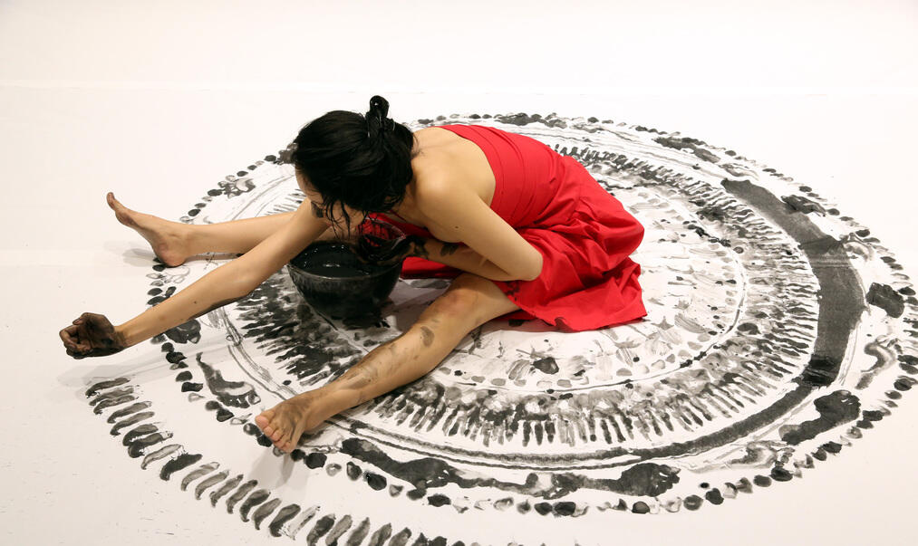 Drei Sekunden, Ausstellung, Kunstausstellung, Dortmund, Künstlerhaus Dortmund, Moonjoo Kim, Body print, Ursula Kaufmann