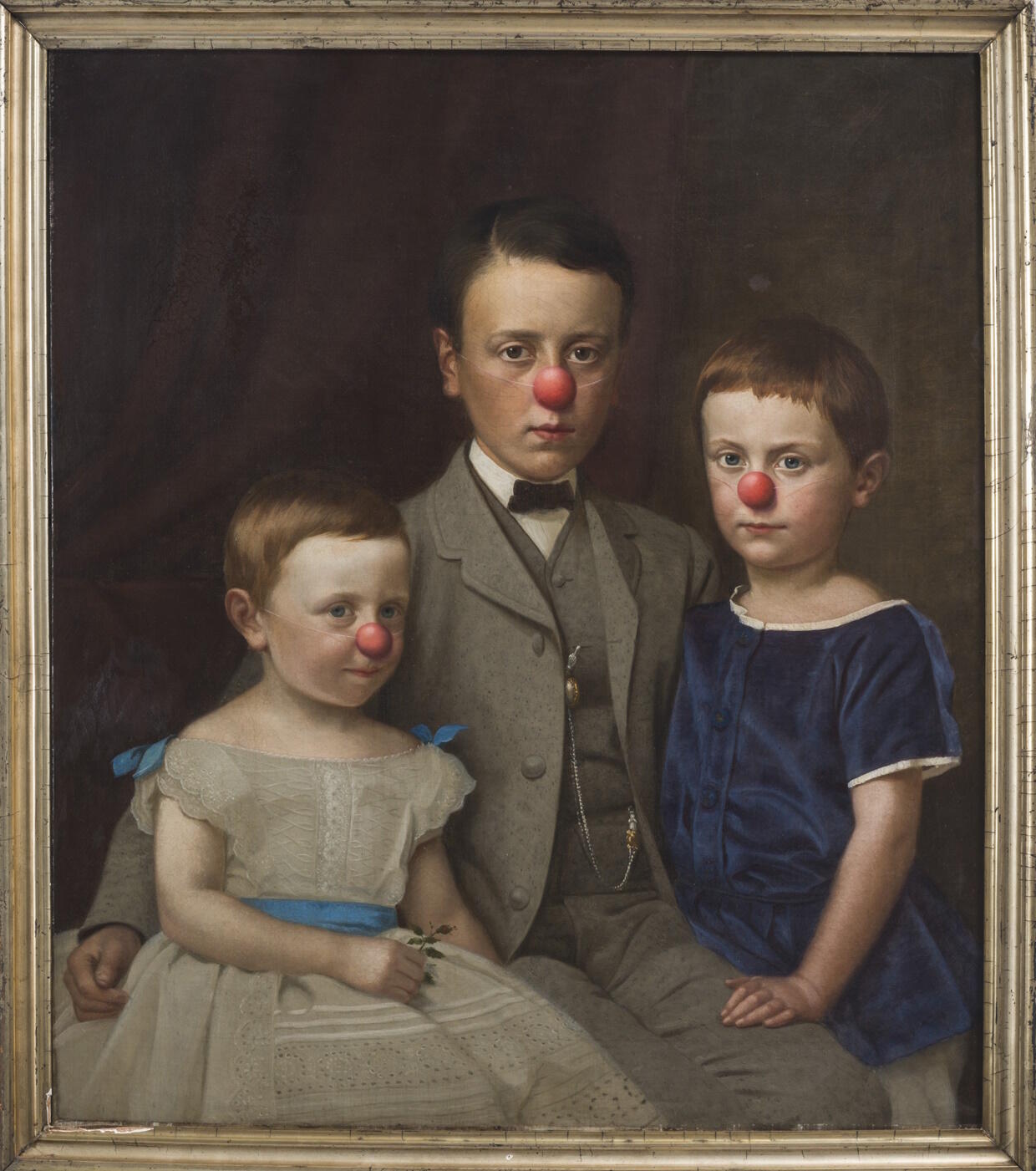 Hans-Peter Feldmann, Ausstellung, Kunstausstellung, Düsseldorf, Kunstpalast, Familie mit roten Nasen, Galerie Mehdi Chouakri H P Feldmann Estate, VG Bild Kunst
