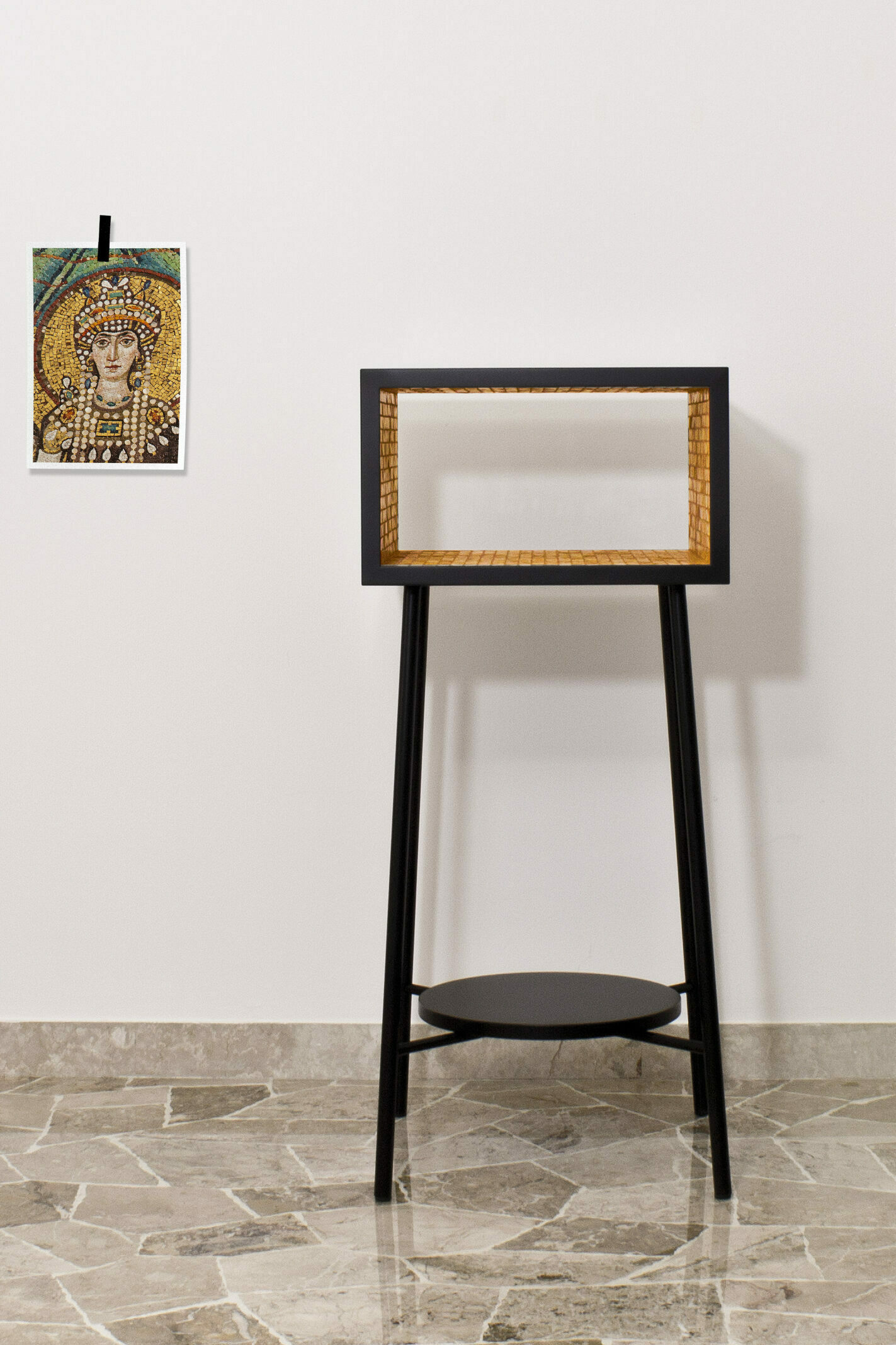byzantine collection davide g. aquini sideboard holz metall mosaik marmor gold perlmutt design inneneinrichtung einrichtungsidee