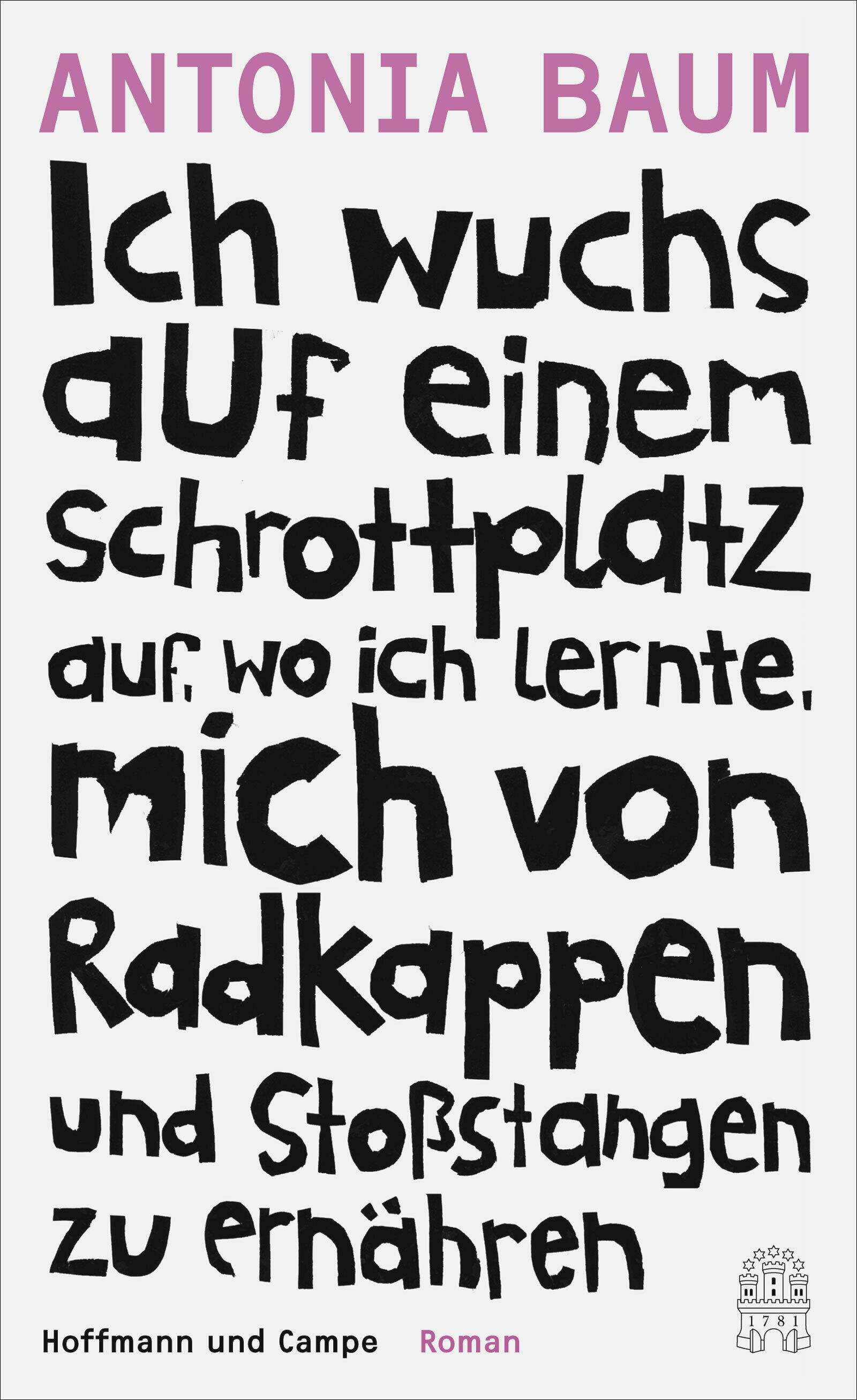 ich wuchs auf einem schrottplatz auf…, antonia baum, roman, belletristik, literatur