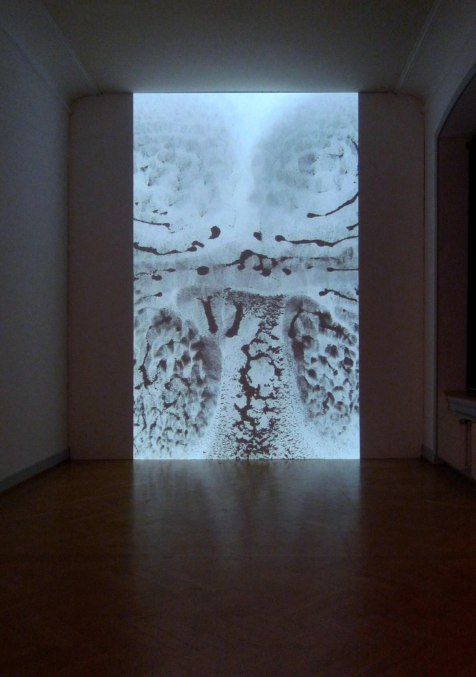 Eric Lanz - zusehends, Ausstellung, Kunstausstellung, Morsbroich, Museum Morsbroich, Fugen grau, VG Bild-Kunst, Ausstellungsansicht Kunstmuseum Sankt Gallen