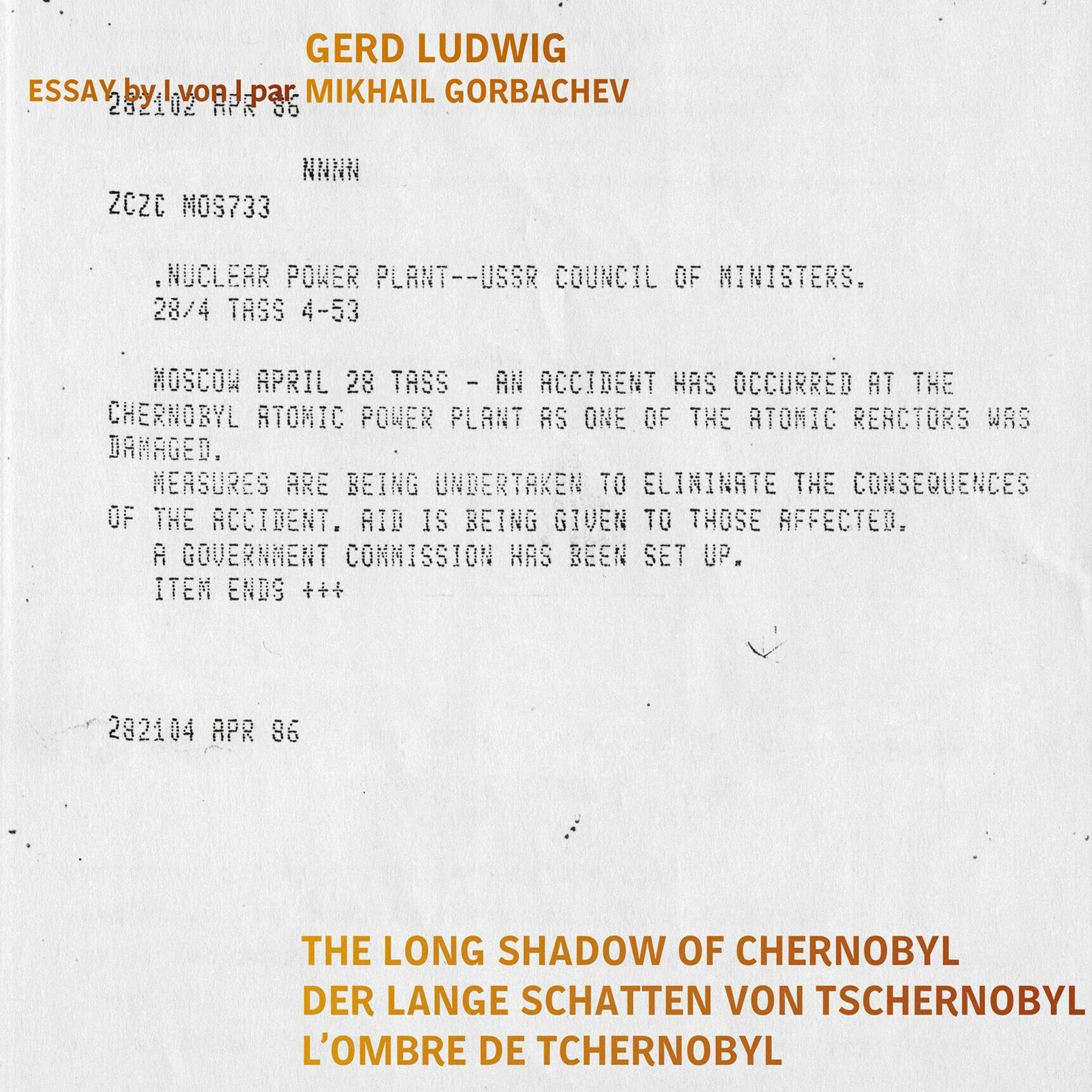 der lange schatten von tschernobyl, gerd ludwig, michail gorbatschow, kunstbuch bildband fotobuch