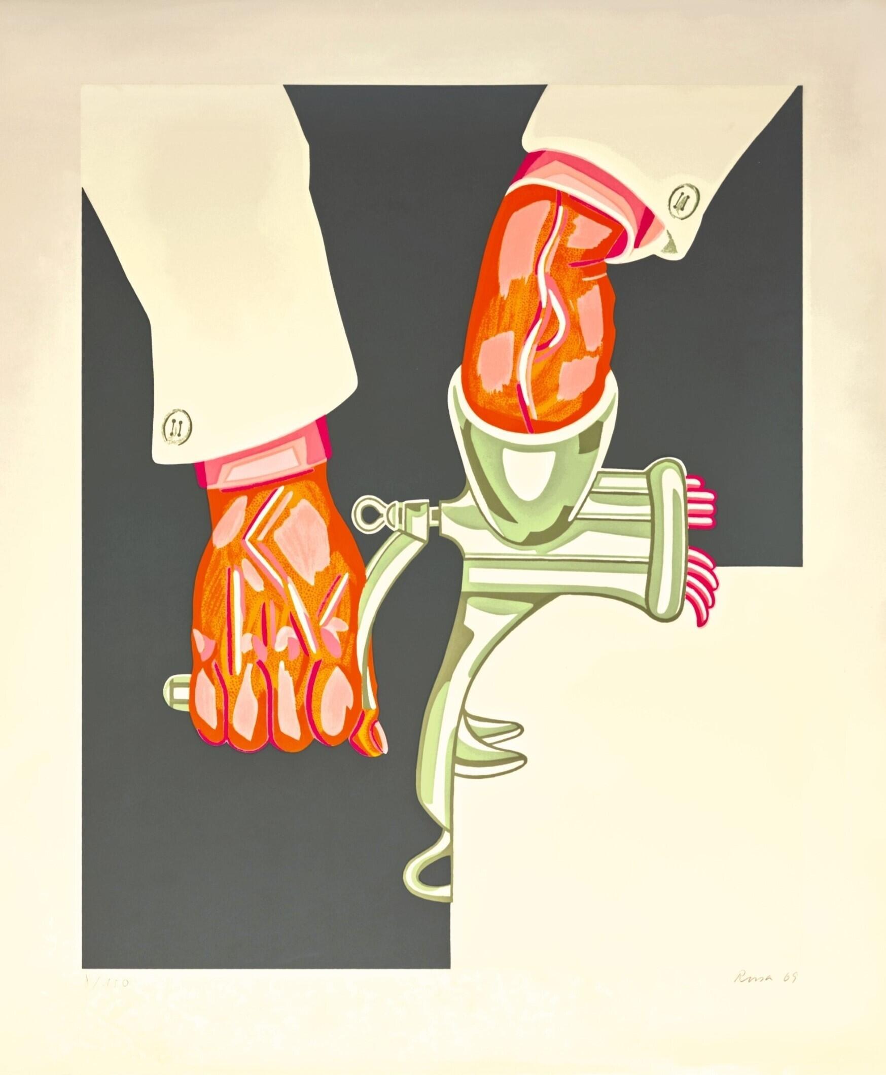 German Pop Art, Ausstellung, Kunstausstellung, Oberhausen, Ludwiggalerie Schloss Oberhausen, Rissa, Der Koch, VG Bild-Kunst