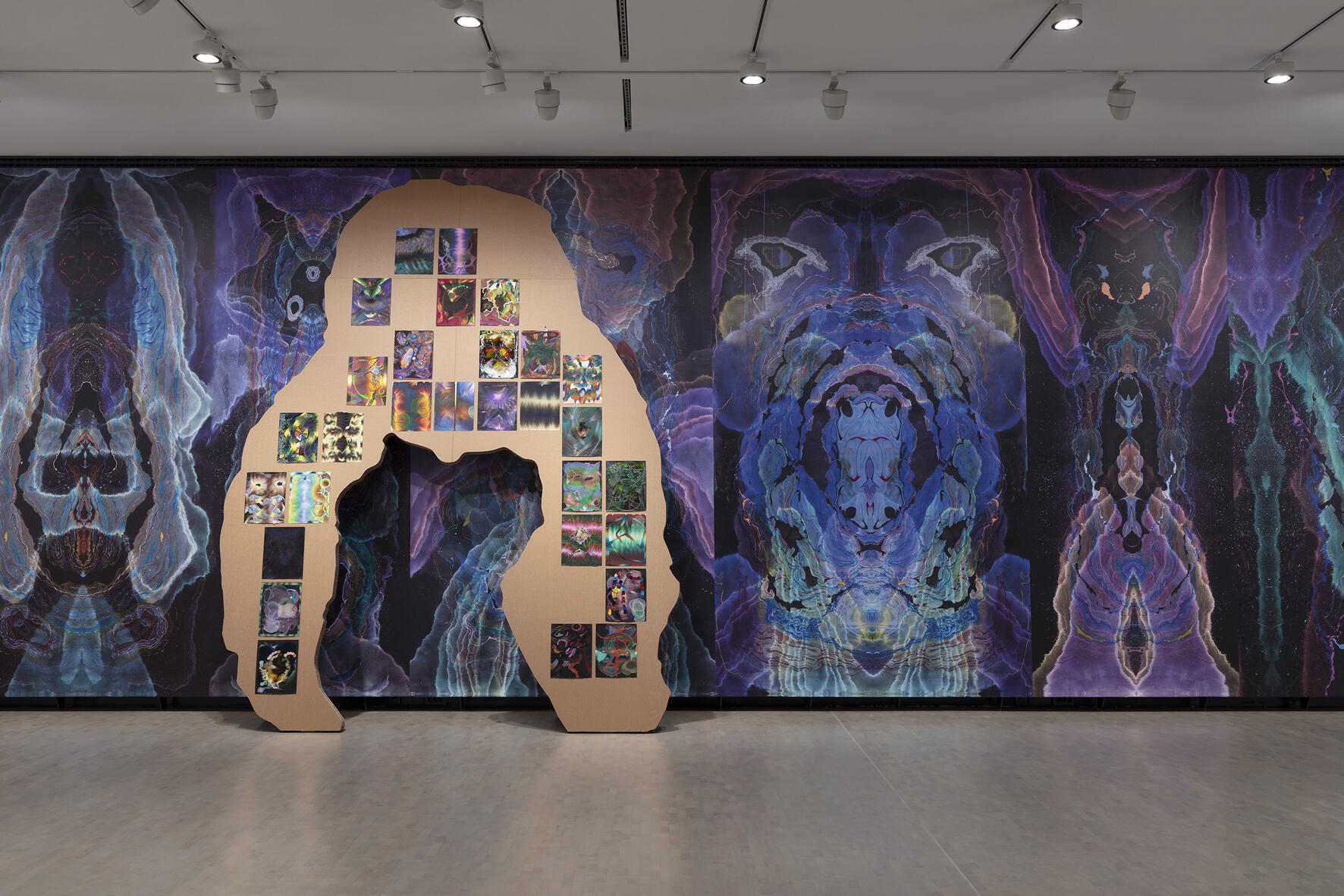 Kerstin Brätsch, Ausstellung, Kunstausstellung, Bonn, Kunstmuseum Bonn, Ausstellungsansicht, MTAATEM, MUNCH Oslo, Ove Kvavi