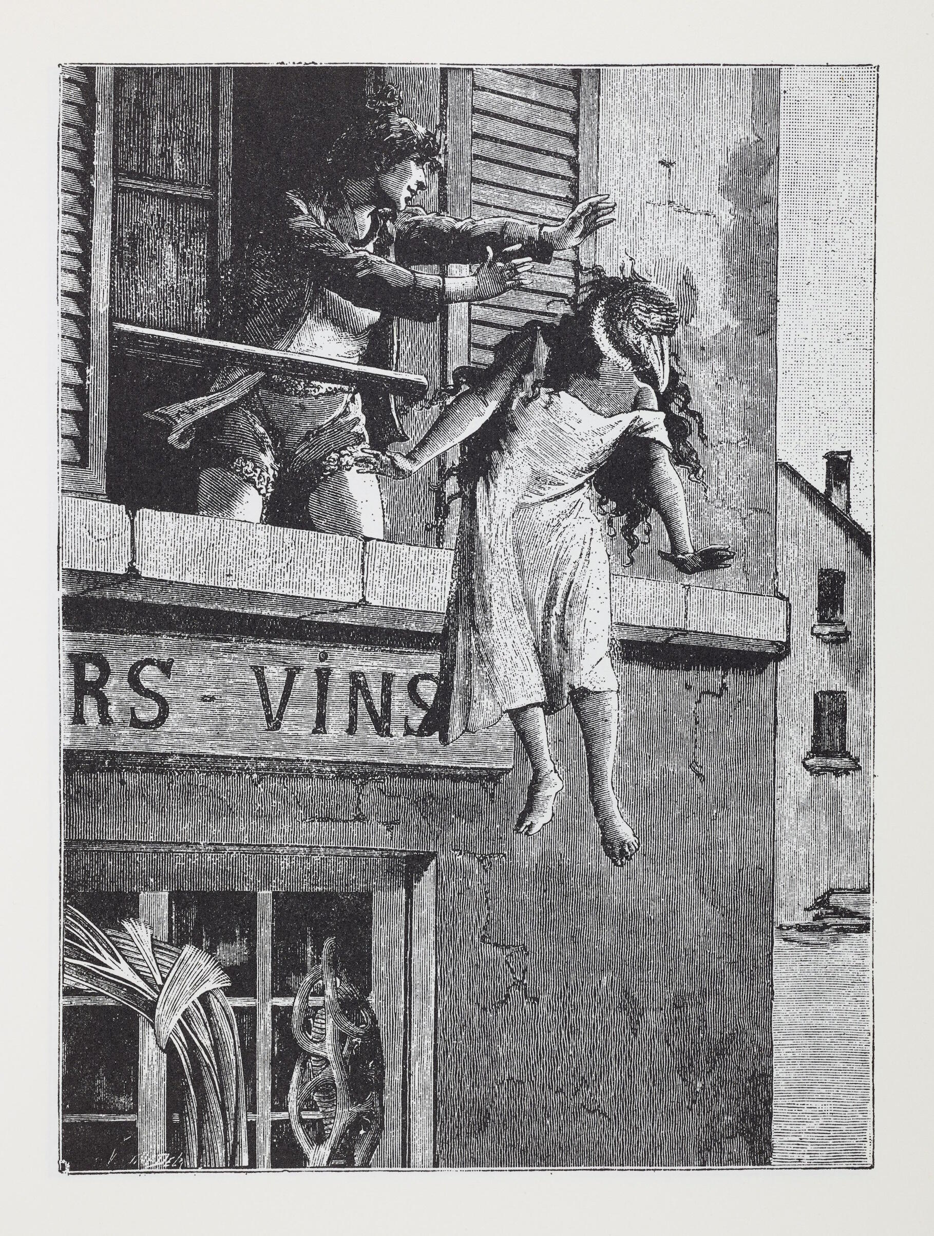 Farah Ossouli, Merkꞌ dir den Flug, der Vogel wird sterben, Ausstellung, Kunstausstellung, Brühl, Max Ernst Museum, Blatt zu dipe 14 aus Une semaine de bont Eine Woche der Guete, VG Bildkunst, Jürgen Vogel, LVR