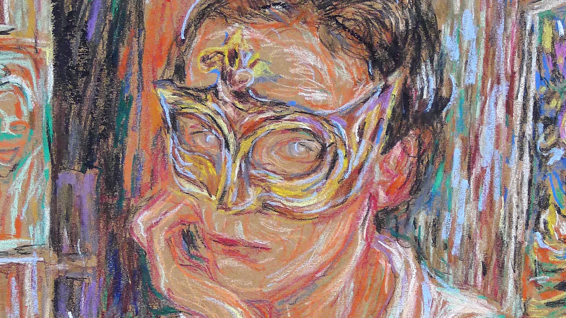 Ulrike Theusner, Schattenseiten, Ausstellung, Kunstausstellung, Bonn, August Macke Haus, Selbstportrait mit Maske