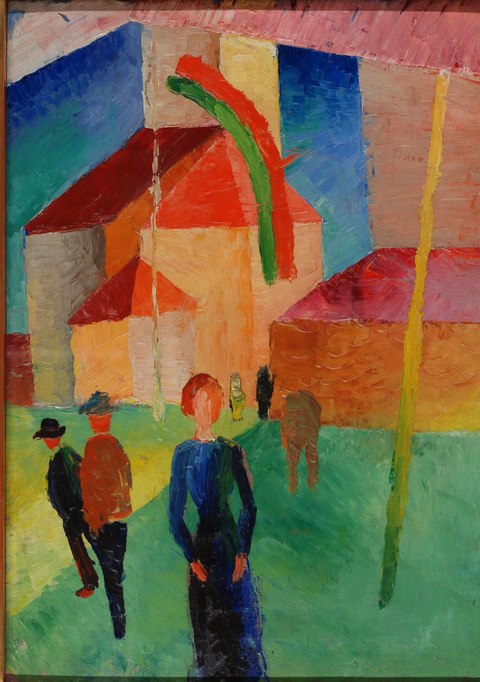 Utopie 2. Liebe Glaube Hoffnung, Ausstellung, Kunstausstellung, Mülheim an der Ruhr, Kunstmuseum Mülheim an der Ruhr, August Macke, Beflaggte Kirche