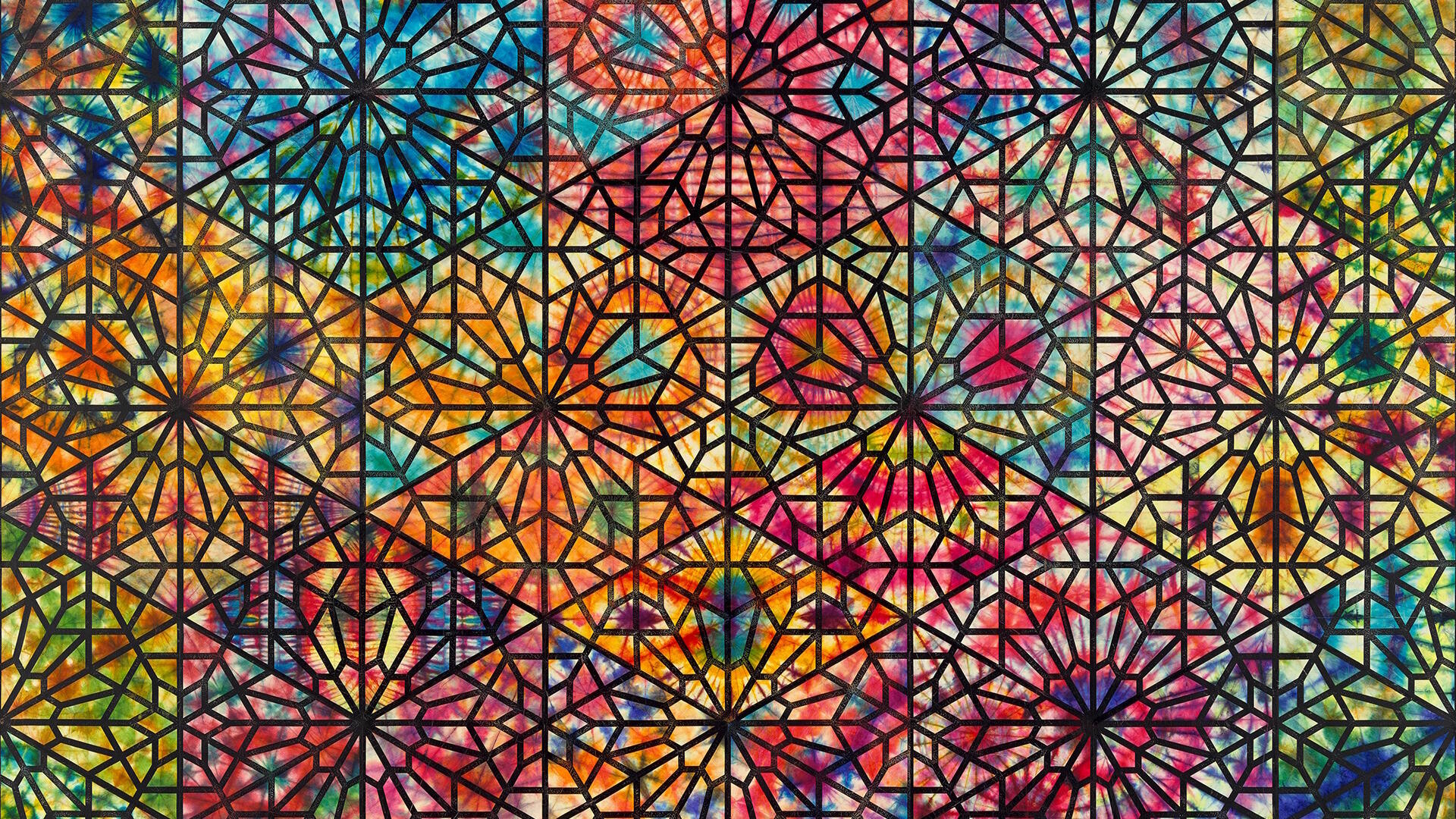 Schön & streng: Die Macht des Ornaments, Ausstellung, Kunstausstellung, Wuppertal, Von der Heydt Museum, Philip Taaffe, Cairene Window II, Jablonka Collection