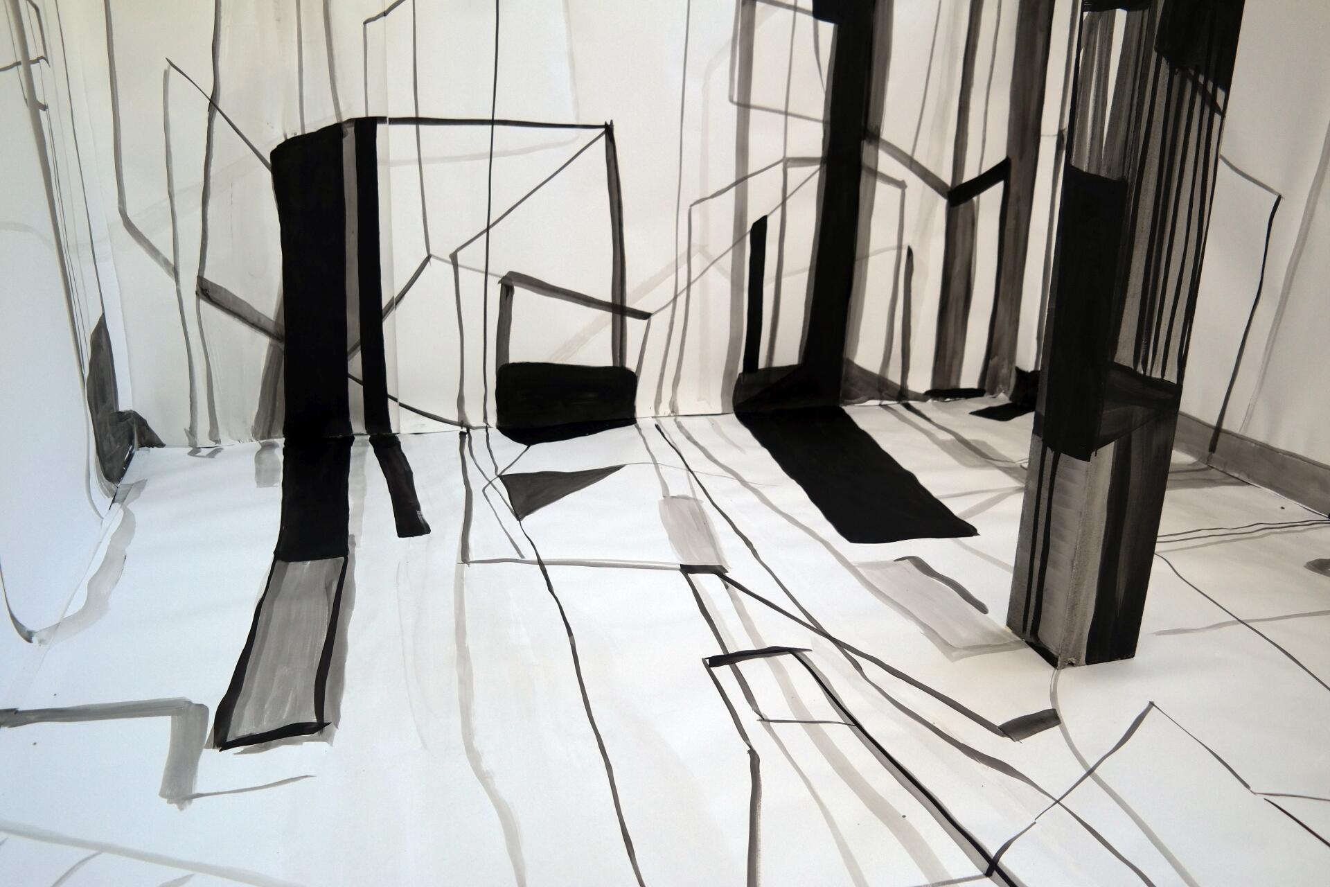 Zeichräume, Ausstellung, Kunstausstellung, Bergisch Gladbach, Villa Zanders, Monika Bartholomé, Claudia Busching, Kati Gausmann, Betina Kuntzsch, Angela Lubič, Katja Pudor, Kamilla Szíj, Jolanta Wagner, Julia Ziegler, VG Bild-Kunst