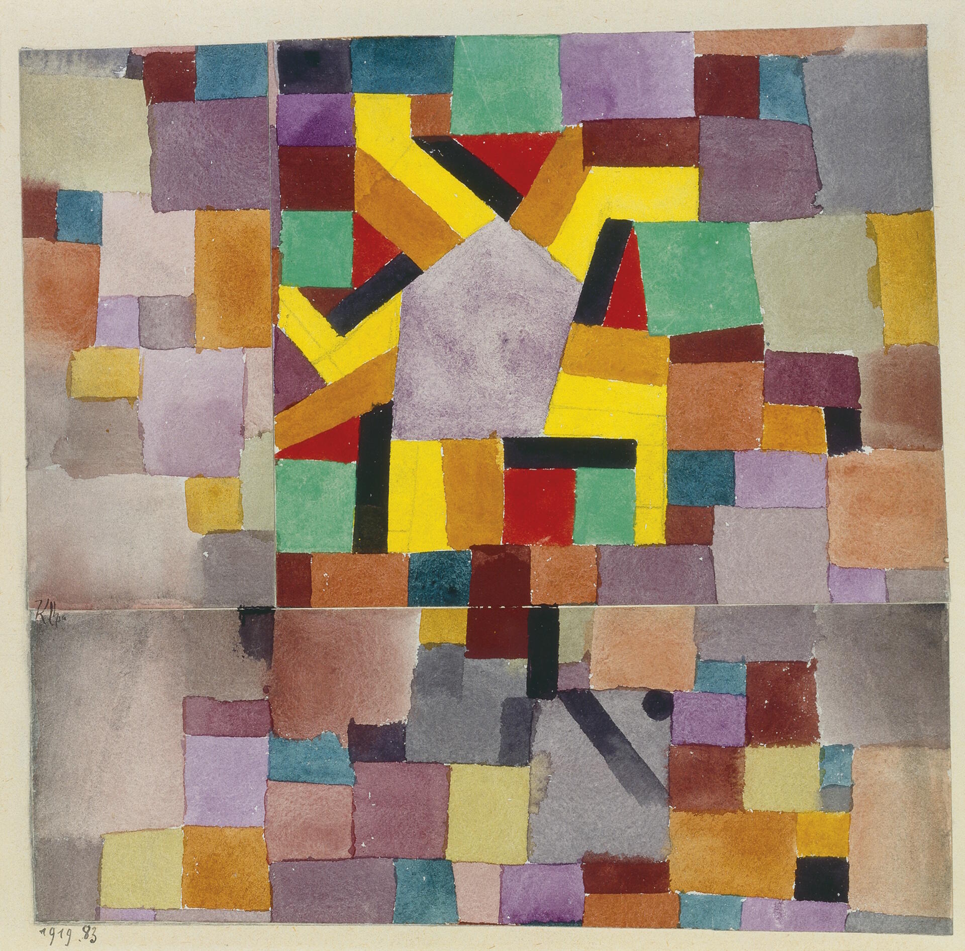 Schön & streng: Die Macht des Ornaments, Ausstellung, Kunstausstellung, Wuppertal, Von der Heydt Museum, Paul Klee, Mit dem violetten Fünfeck