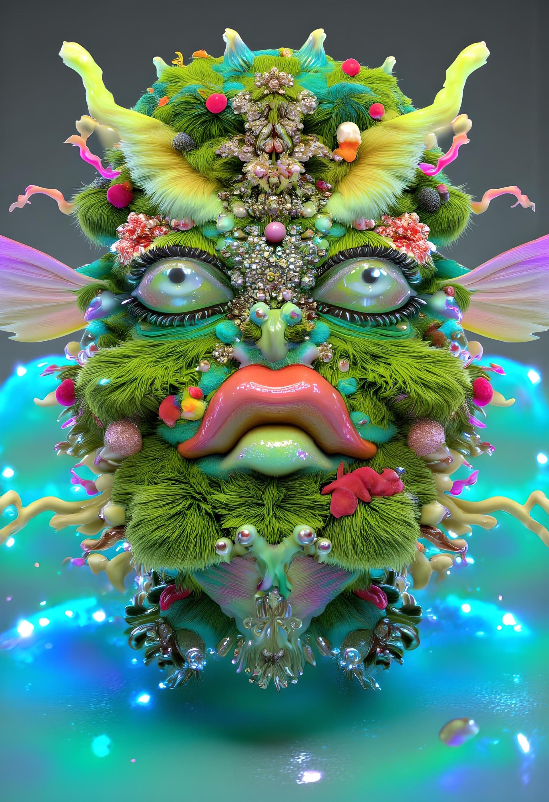 Hypercreatures Mythologien der Zukunft, Ausstellung, Kunstausstellung, Brühl, Max Ernst Museum, Anne Horel, Lepidodinium Chlorophorum, LoRA