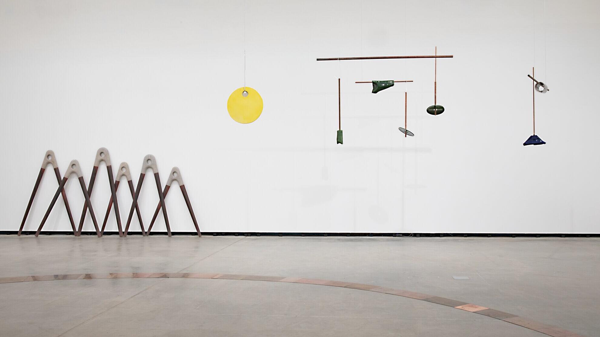 Kartographien des Wachstums, Ausstellung, Kunstausstellung, Herford, Marta Herford, Lois Weinberger, Katinka Bock, Ausstellungsansicht, Galerie Jocelyn Wolff, Hans Schröder