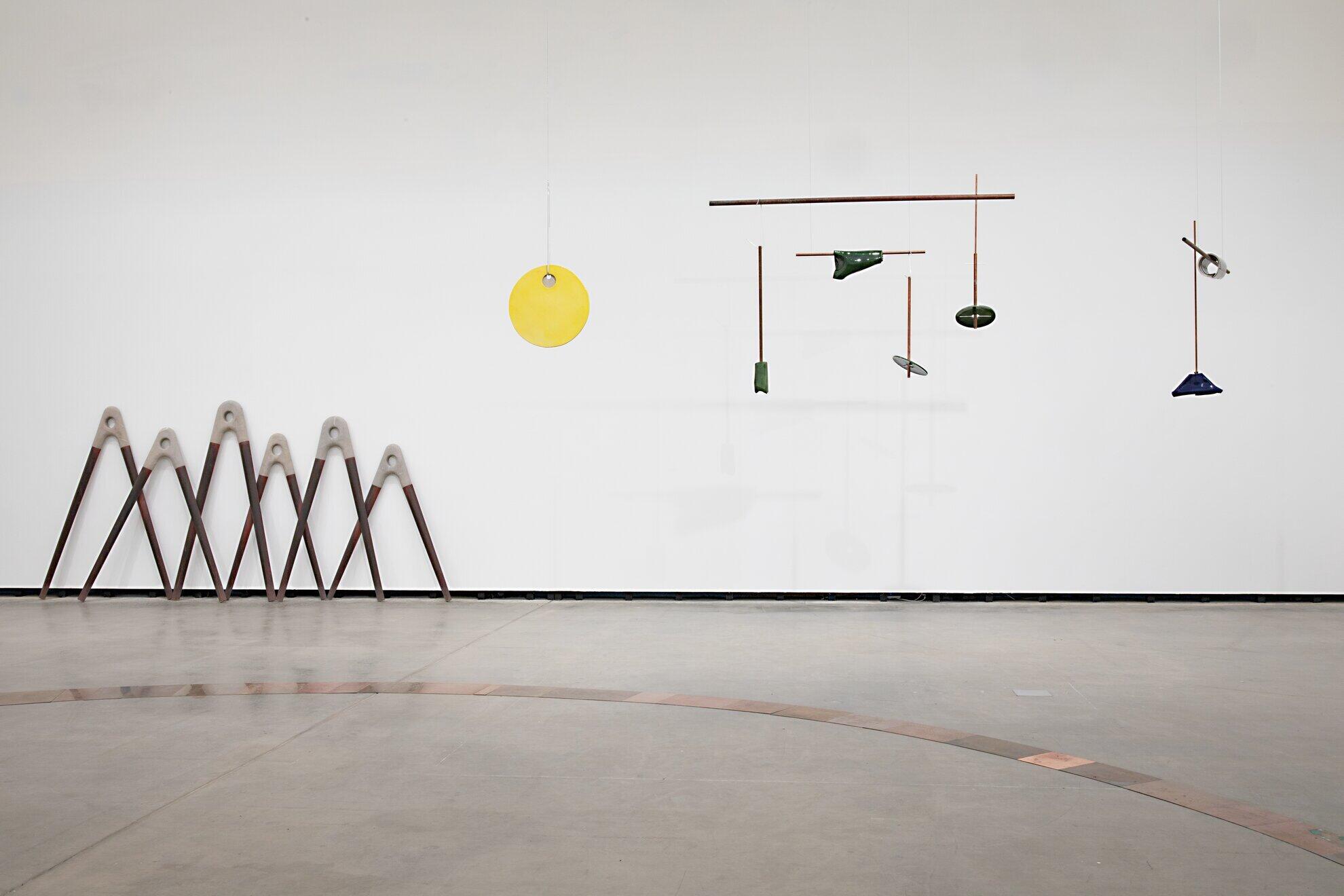 Kartographien des Wachstums, Ausstellung, Kunstausstellung, Herford, Marta Herford, Lois Weinberger, Katinka Bock, Ausstellungsansicht, Galerie Jocelyn Wolff, Hans Schröder