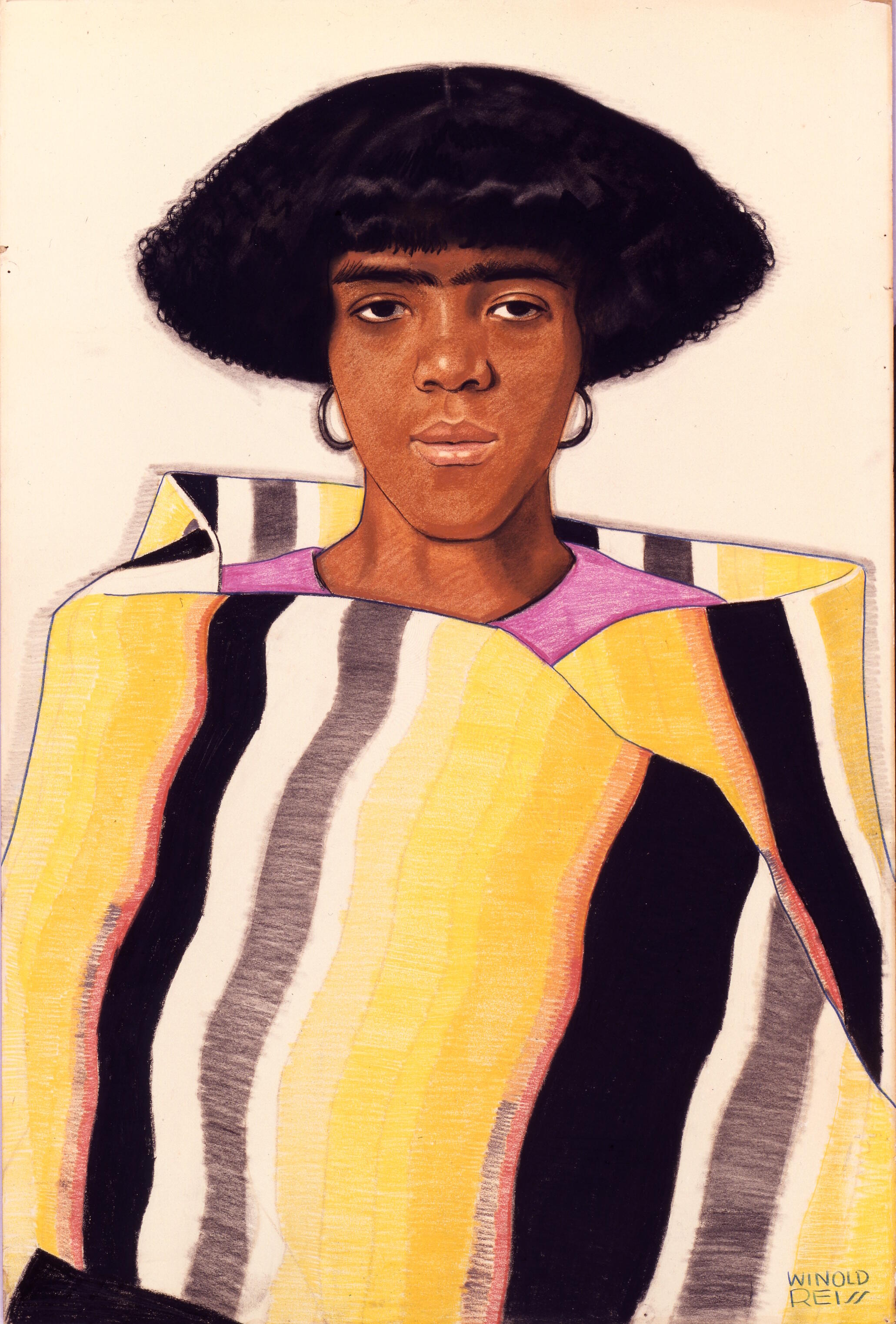 Along the Color Line, Ausstellung, Kunstausstellung, Köln, Museum Ludwig, Winold Reiss, Harlem Girl with Blanket