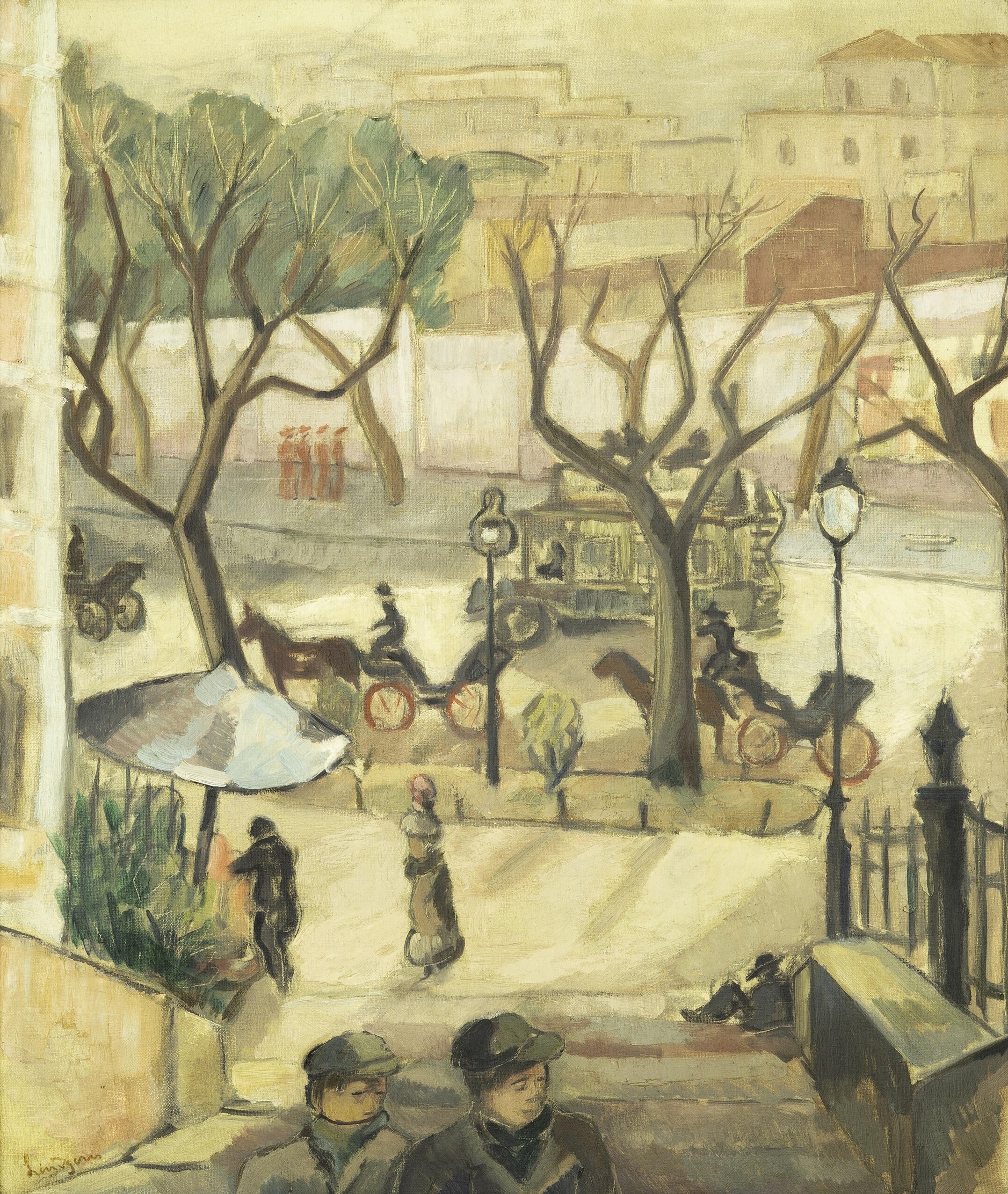 Heute hier, morgen dort, Ausstellung, Kunstausstellung, Bergisch Gladbach, Villa Zanders, Walter Lindgens, Roma Via Veneto, 1923
