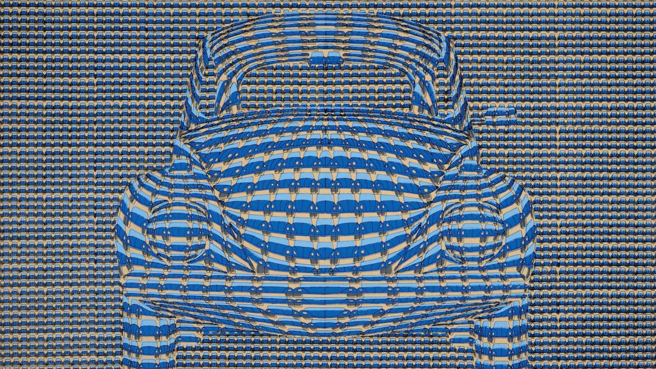 German Pop Art, Ausstellung, Kunstausstellung, Oberhausen, Ludwiggalerie Schloss Oberhausen, Thomas Bayrle, VW Käfer, VG Bild-Kunst