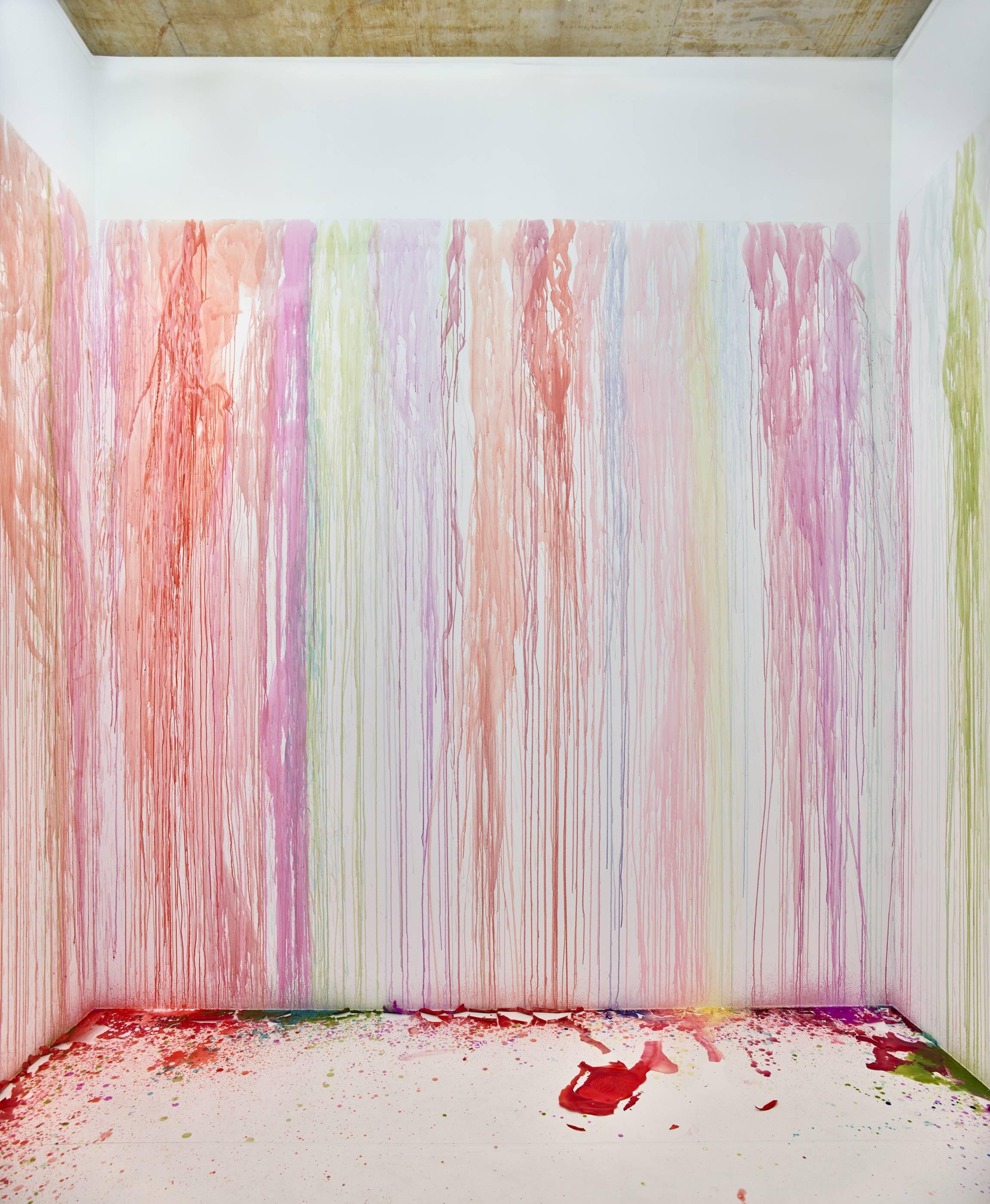 Work in Progress, Ausstellung, Kunstausstellung, Düsseldorf, Kunsthalle Düsseldorf, Rosilene Luduvico, The Spirit Of Beauty Breaks Her Blossoms All About His Chamber, Installationsansicht Sammlung Philara, Achim Kukulies