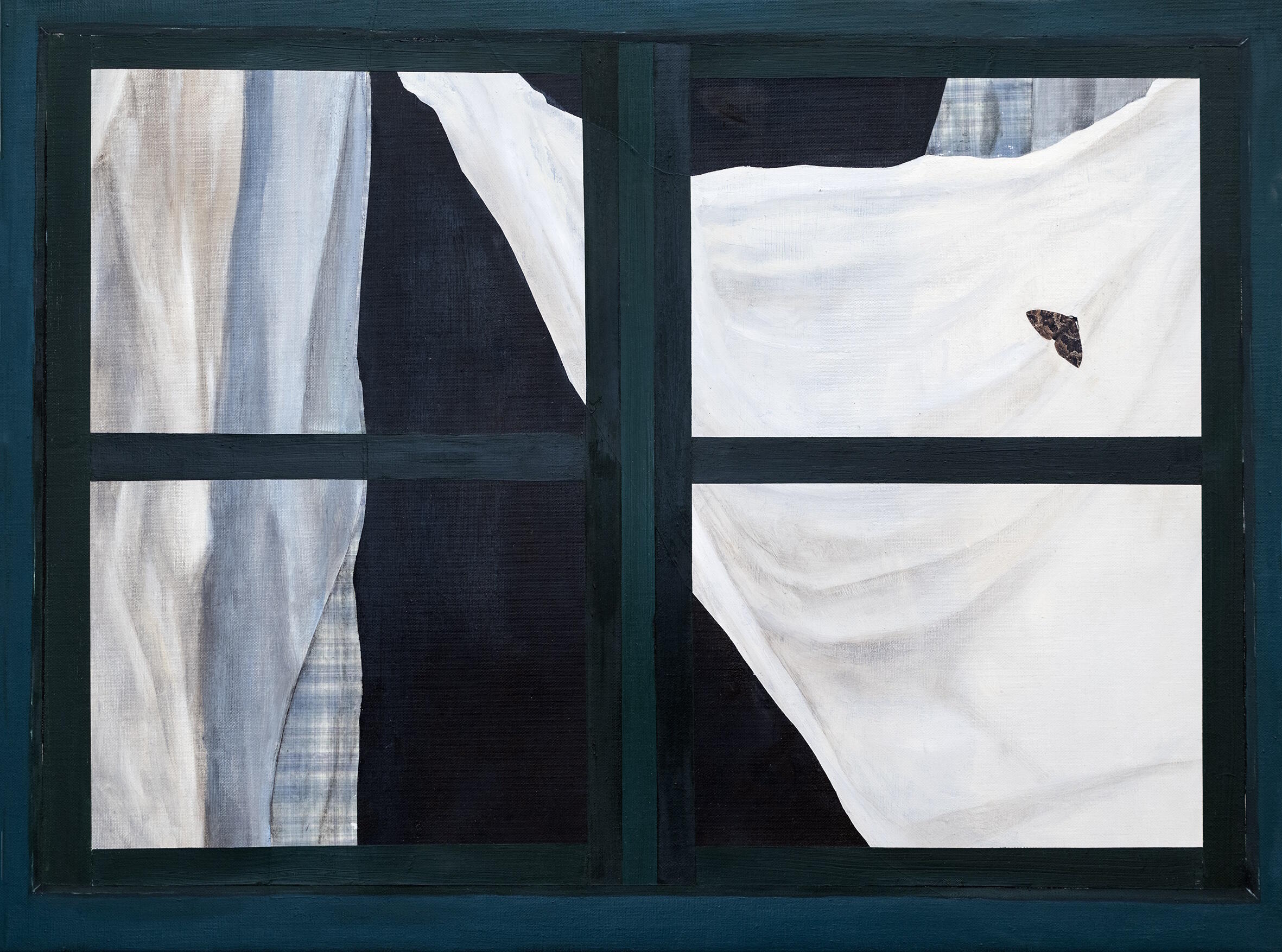 KIRIAKOS TOMPOLIDIS, The Quiet Hour, Ausstellung, Kunstausstellung, Museum Folkwang, Window with Moth, Tanja Lamers