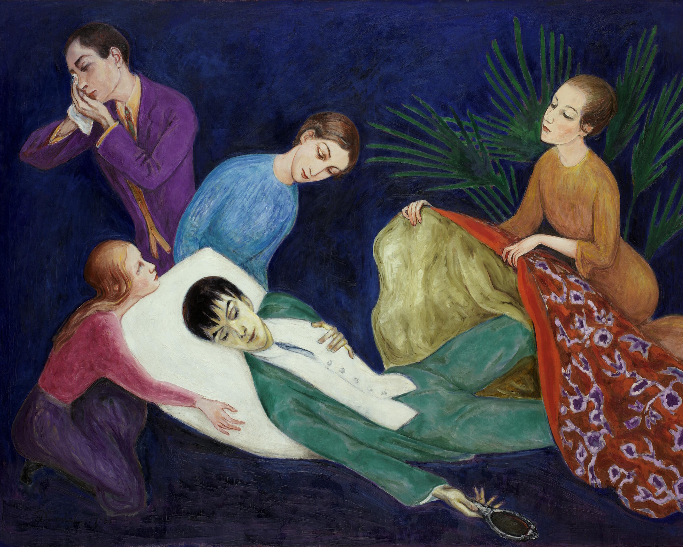Queere Moderne. 1900 bis 1950, Ausstellung, Kunstausstellung, Düsseldorf, Kunstsammlung NRW, K20, Nils Dardel, Den döende dandyn (The Dying Dandy), Moderna Museet, Stockholm