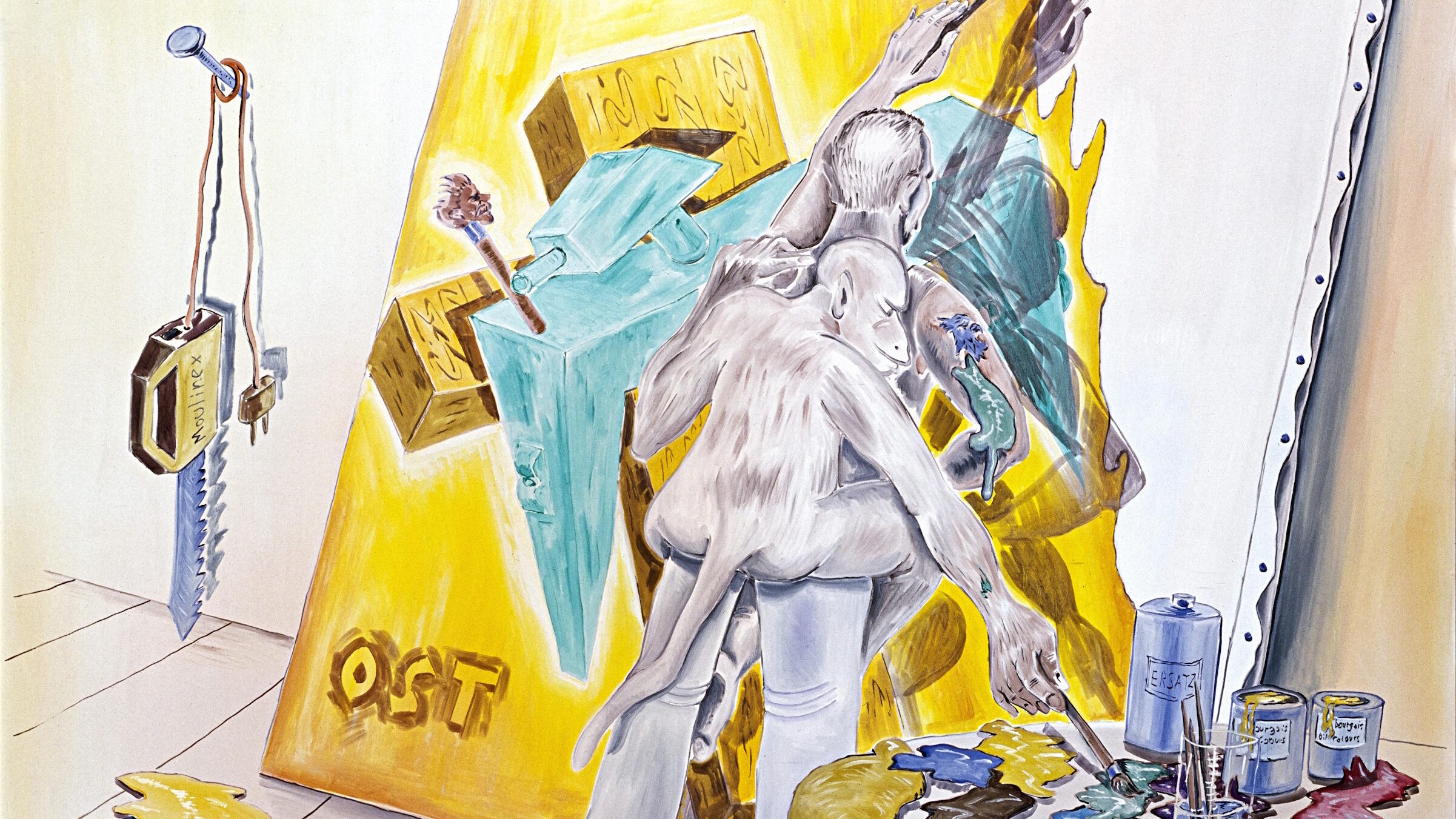 Jörg Immendorf, Ausstellung, Kunstausstellung, Düsseldorf, Kunstpalast, Der Malerfeind im Maler ist sein bester Freund, Sammlung Hans Grothe, Farbanalyse, Nachlass Jörg Immendorff