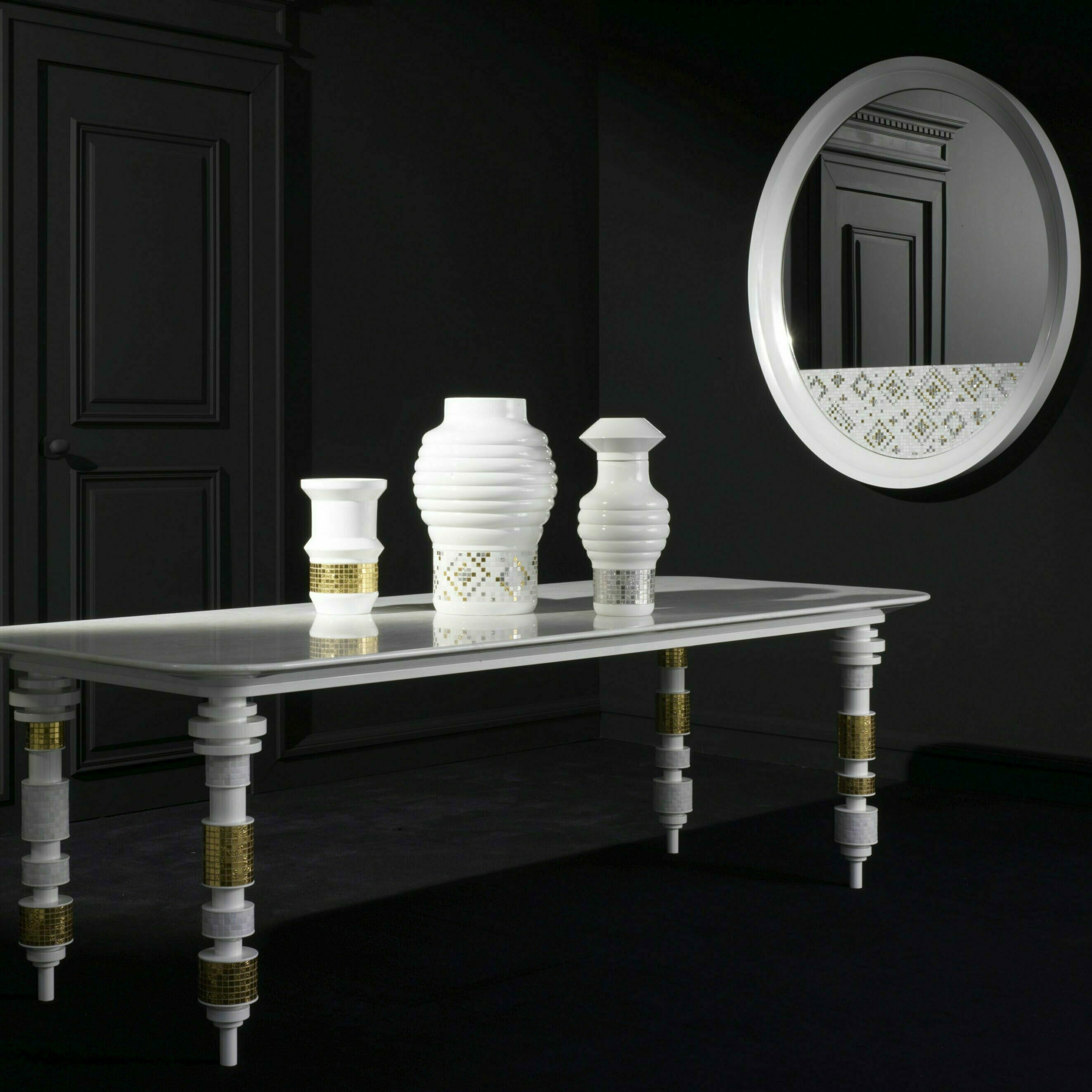bisazza home jaime rayon kollektion vase tisch spiegel design inneneinrichtung
