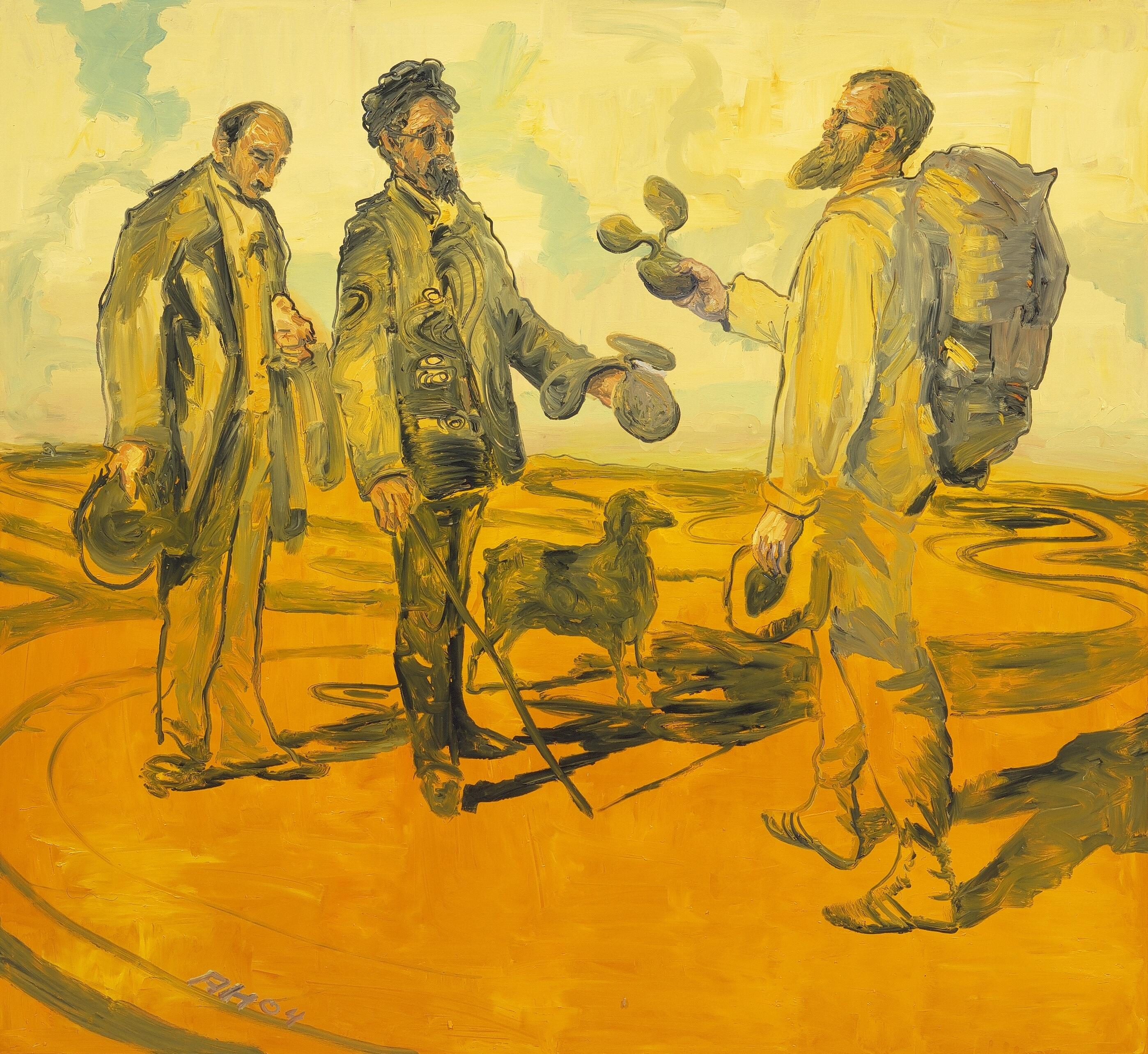 Anton Henning, Träume, Trichter, Tricksereien, Ausstellung, Kunstausstellung, Düsseldorf, Philara, La Rencontre No. 4, VG Bild-Kunst, Jörg von Bruchhausen