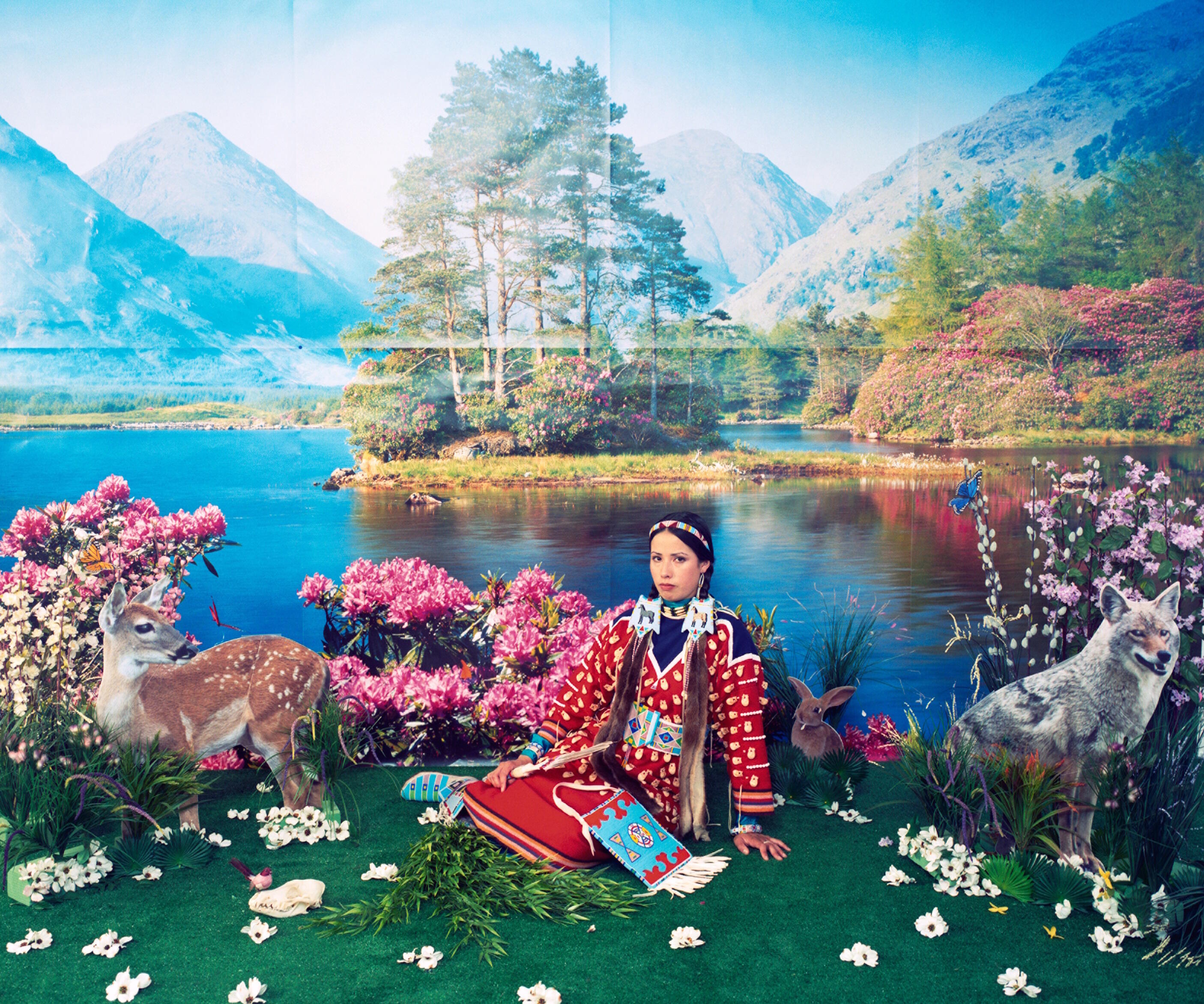 HIER UND JETZT im Museum Ludwig, De/Collecting Memories from Turtle Island, Ausstellung, Kunstausstellung, Köln, Museum Ludwig, Wendy Red Star, Four Seasons (Spring)