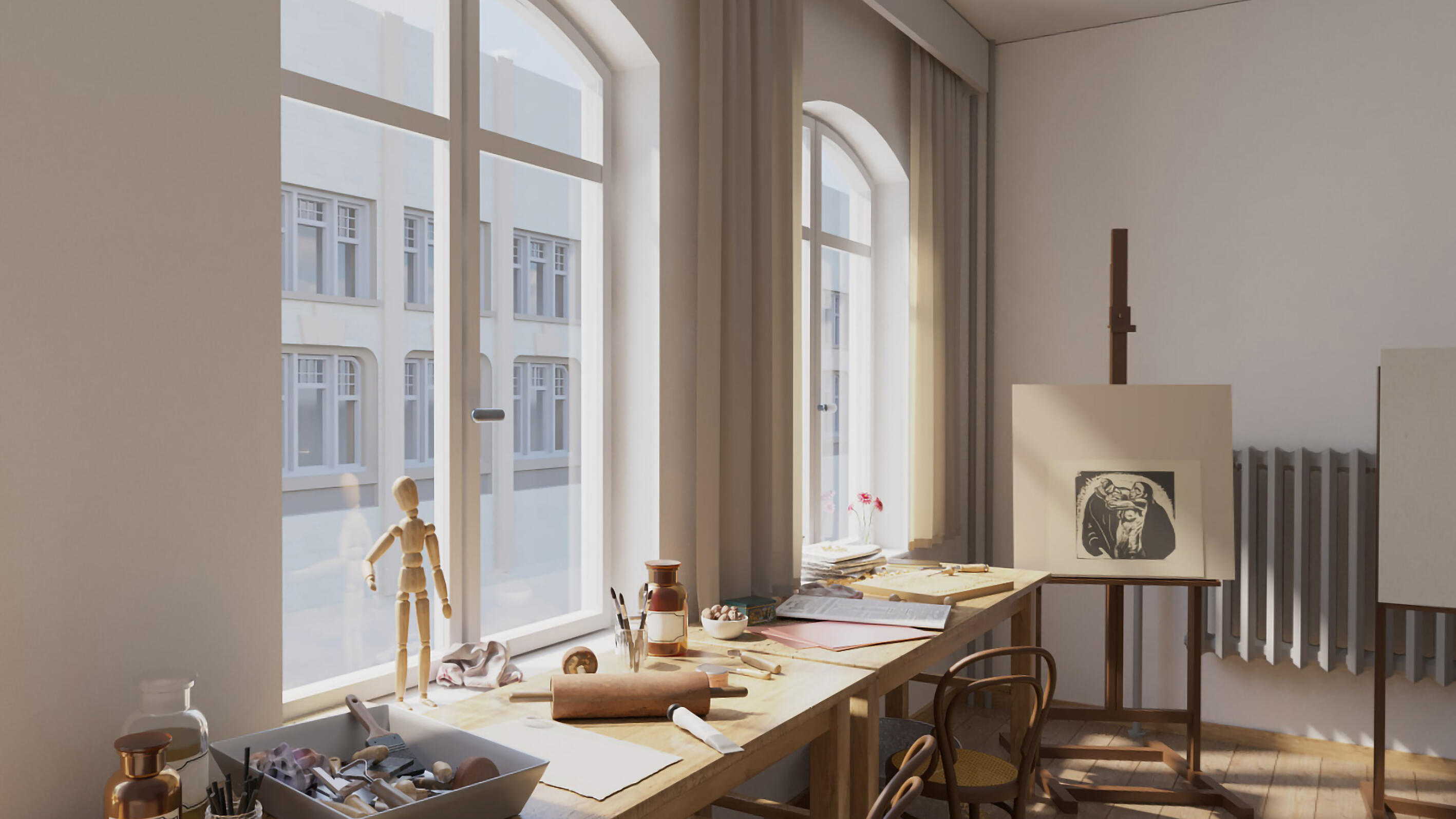 Kollwitz neu sehen, Ausstellung, Kunstausstellung, Köln, Käthe Kollwitz Museum Köln, Virtuelles Atelier