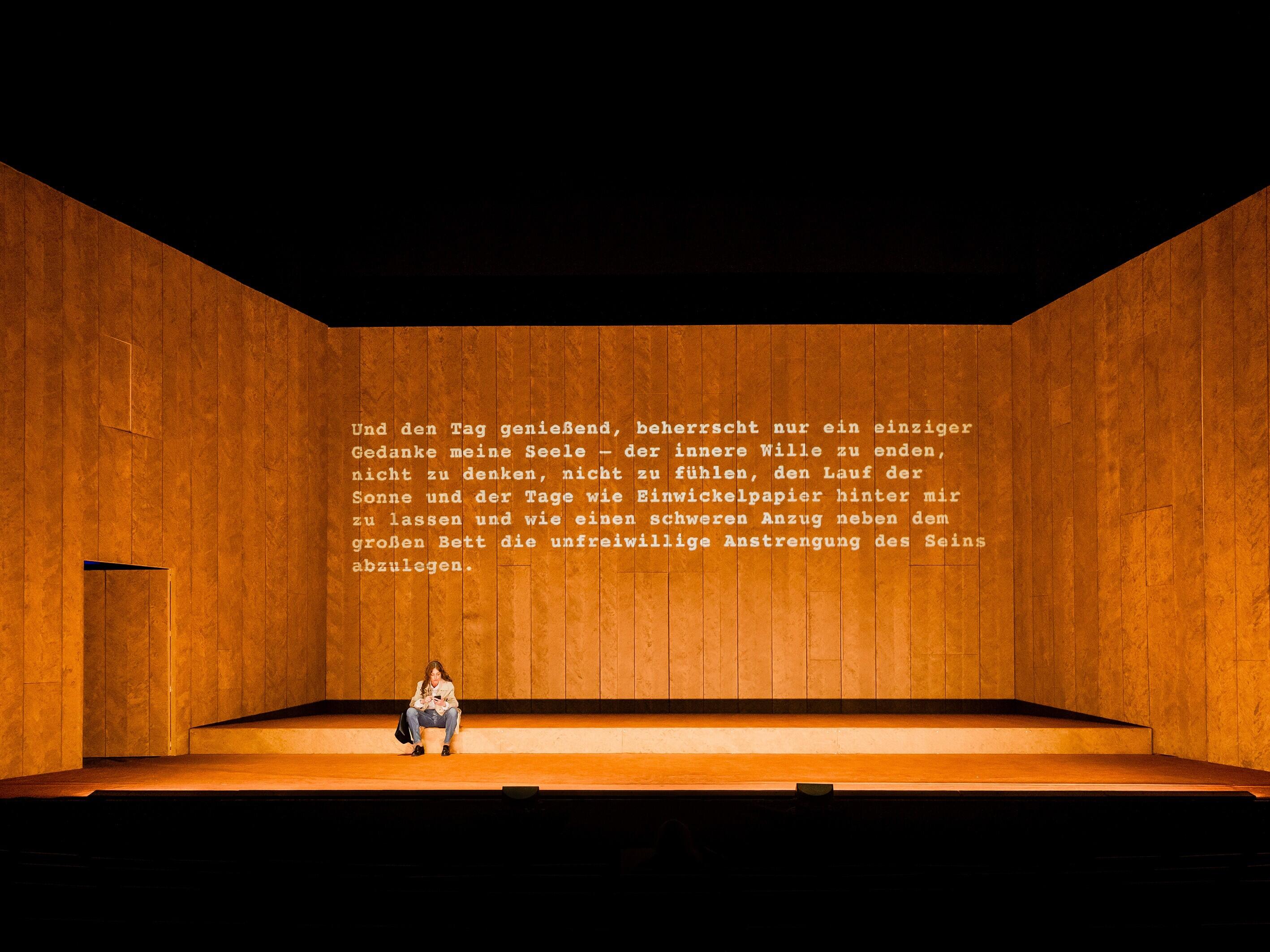 Das Buch der Unruhe, Theater, Düsseldorf, Dhaus, Luise Voigt, Thomas Rabsch, Cathleen Baumann