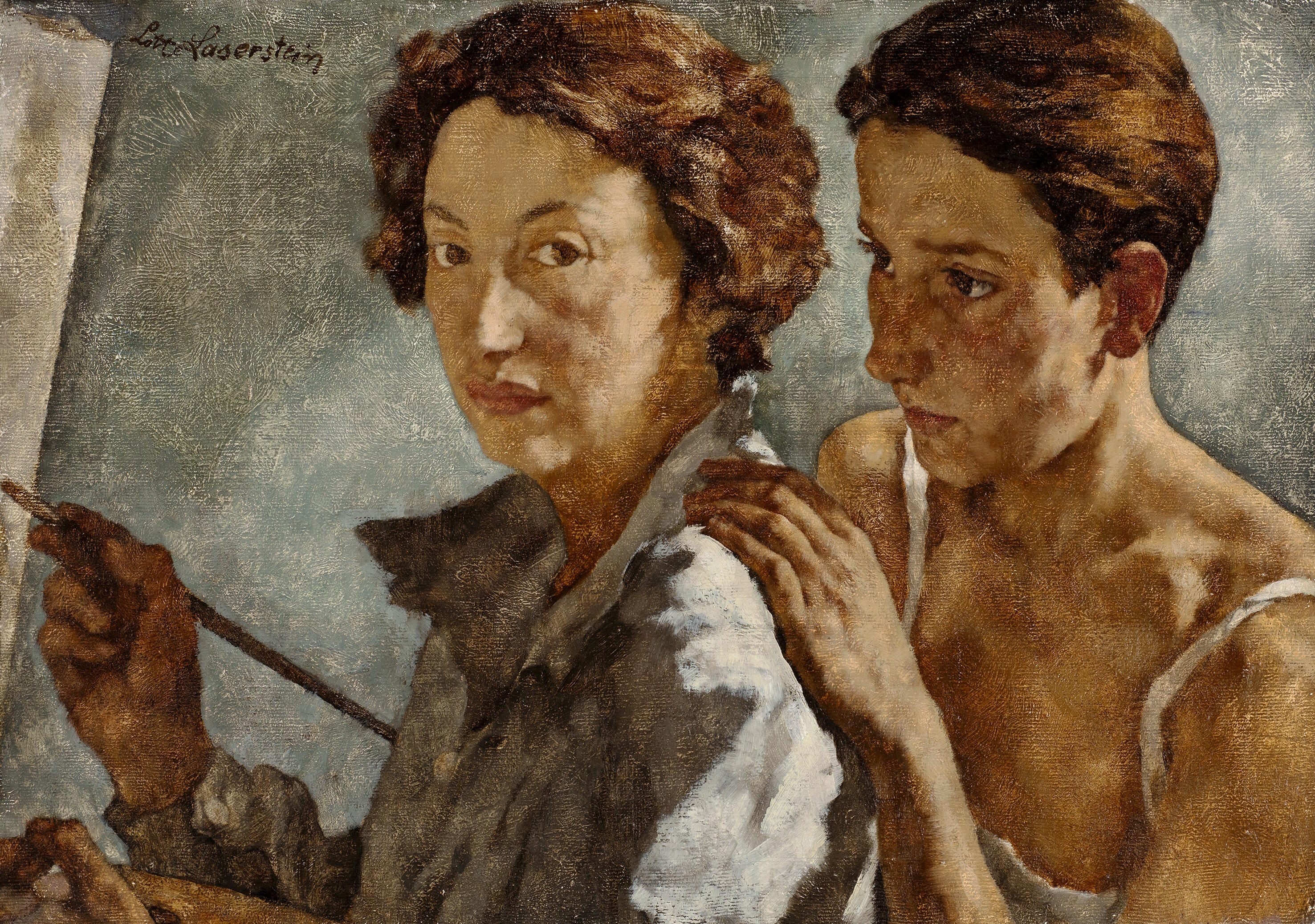 Queere Moderne. 1900 bis 1950, Ausstellung, Kunstausstellung, Düsseldorf, Kunstsammlung NRW, K20, Lotte Laserstein, Ich und mein Modell, Agnews, London, VG Bild-Kunst