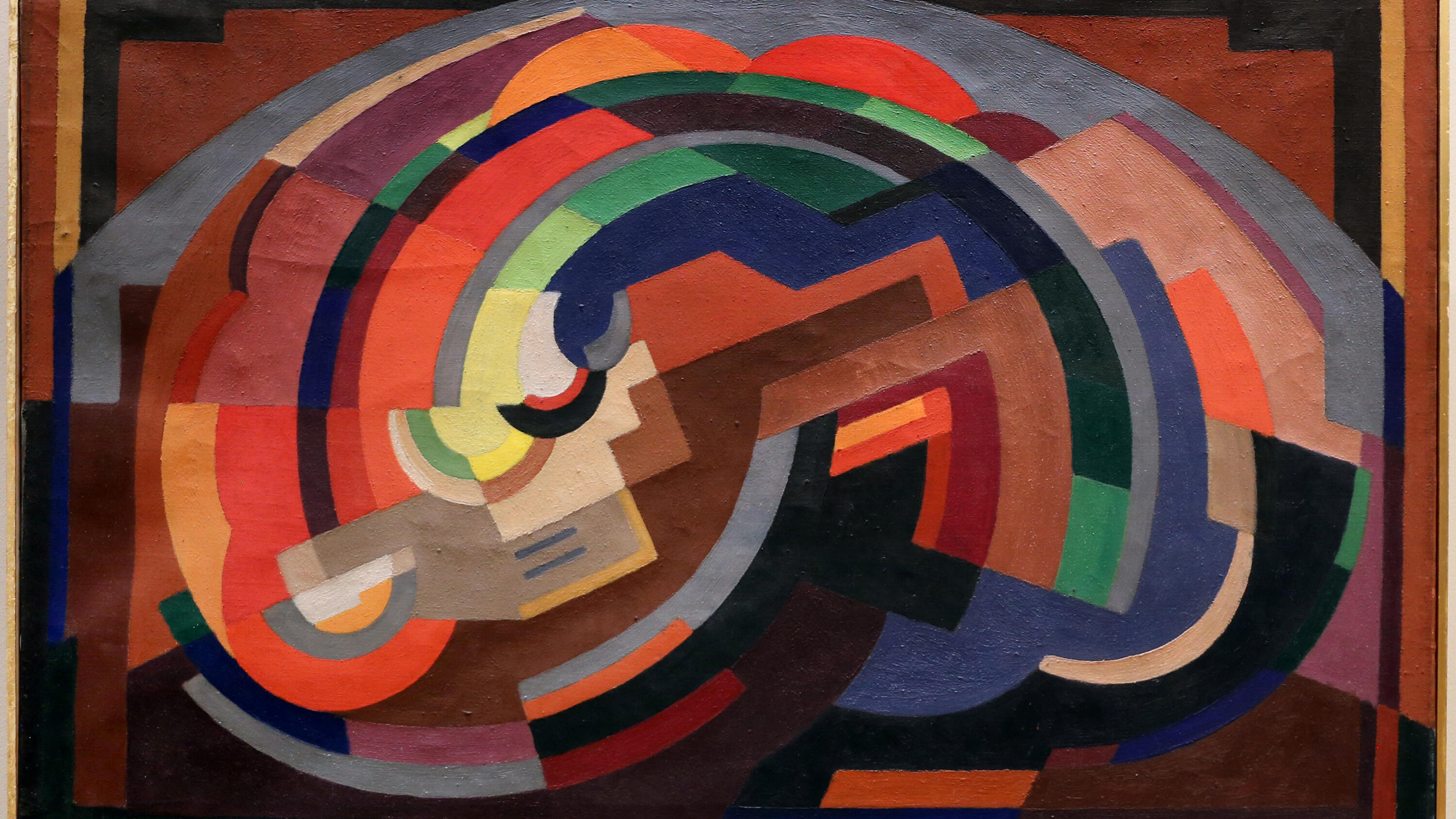 Netzwerk Paris Abstraction-Création 1931–1937, Ausstellung, Kunstausstellung, Remagen, arp Museum, Bahnhof Rolandseck, Mainie Jellett, A Composition, National Gallery of Ireland Collection