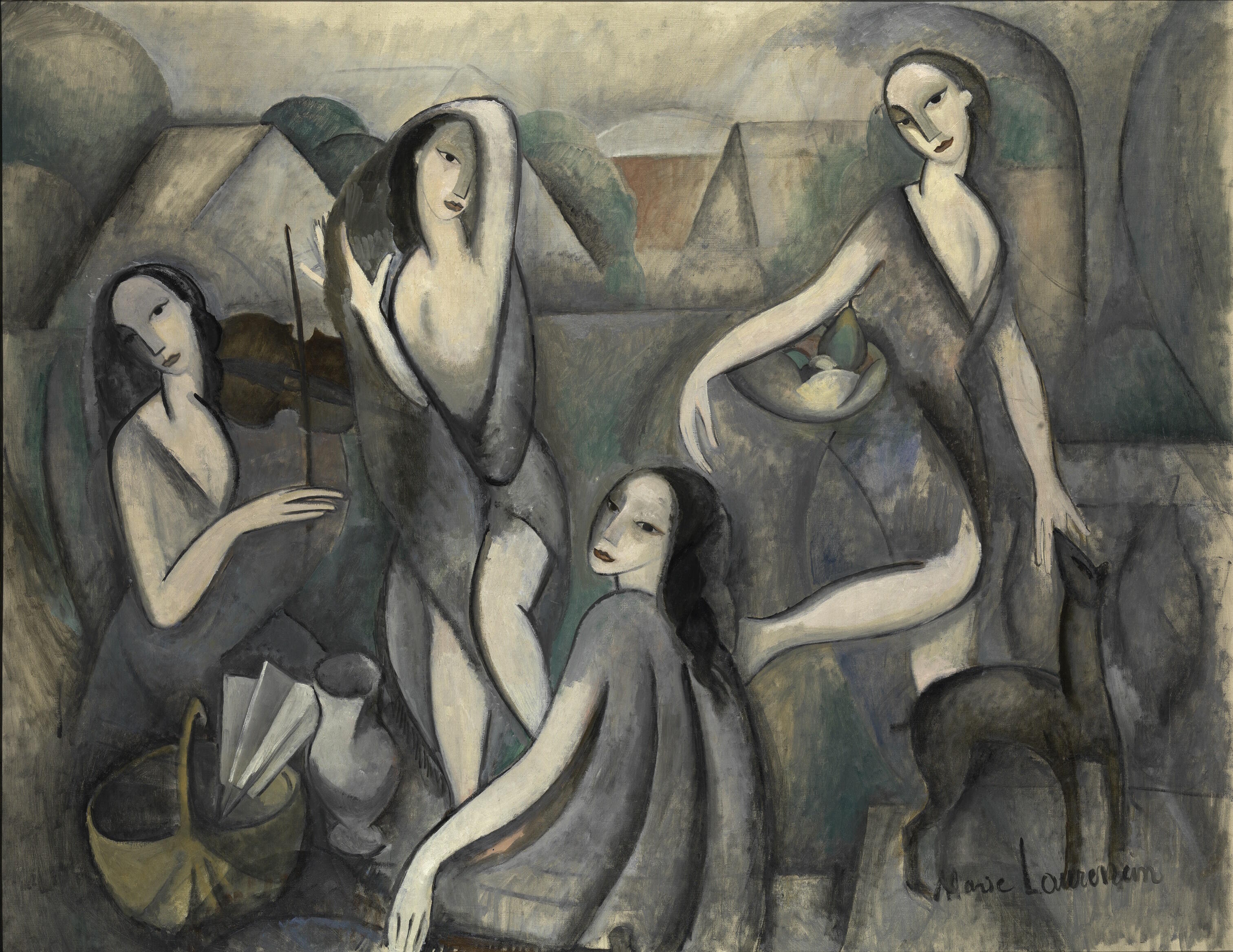 Queere Moderne. 1900 bis 1950, Ausstellung, Kunstausstellung, Düsseldorf, Kunstsammlung NRW, K20, Marie Laurencin, Unga kvinnor (Young Women), Rolf de Maré, Moderna Museet, Stockholm