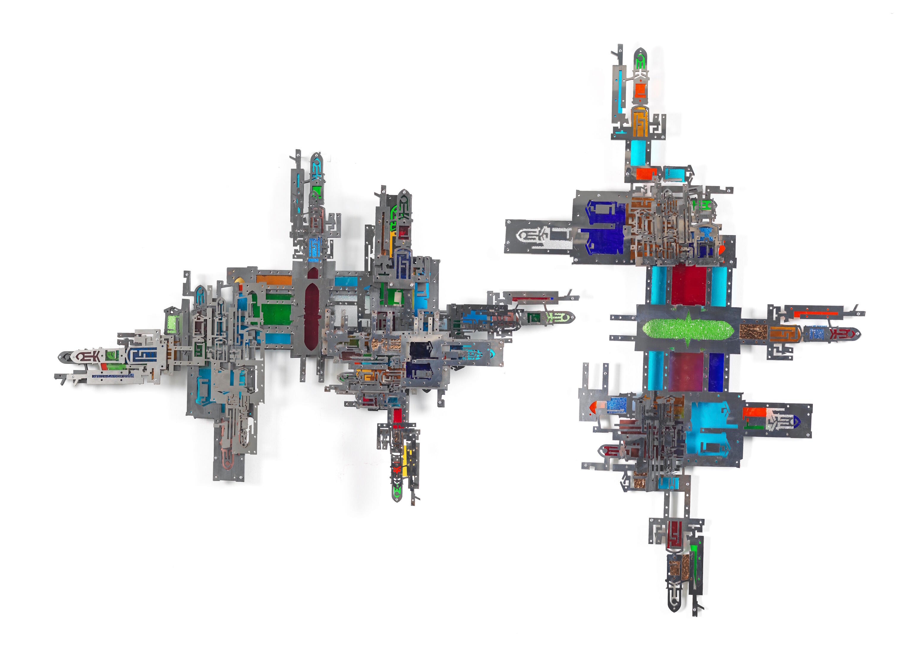 Bilal Hakan Karakaya, Koffer der Unsichtbaren, Ausstellung, Kunstausstellung, Düsseldorf, Galerie Anna Laudel, Detail City Maps Series No 02, Hadiye Cangökce