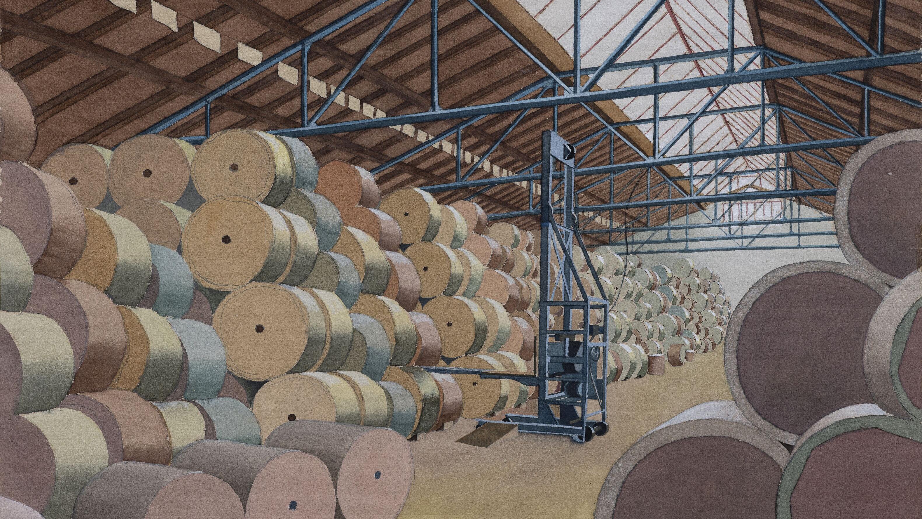 Carl Grossberg, Sachlich magisch visionär, Ausstellung, Kunstausstellung, Wuppertal, Von der Heydt Museum, Papierlager, Rainer Wengel, Museum im Kulturspeicher Würzburg