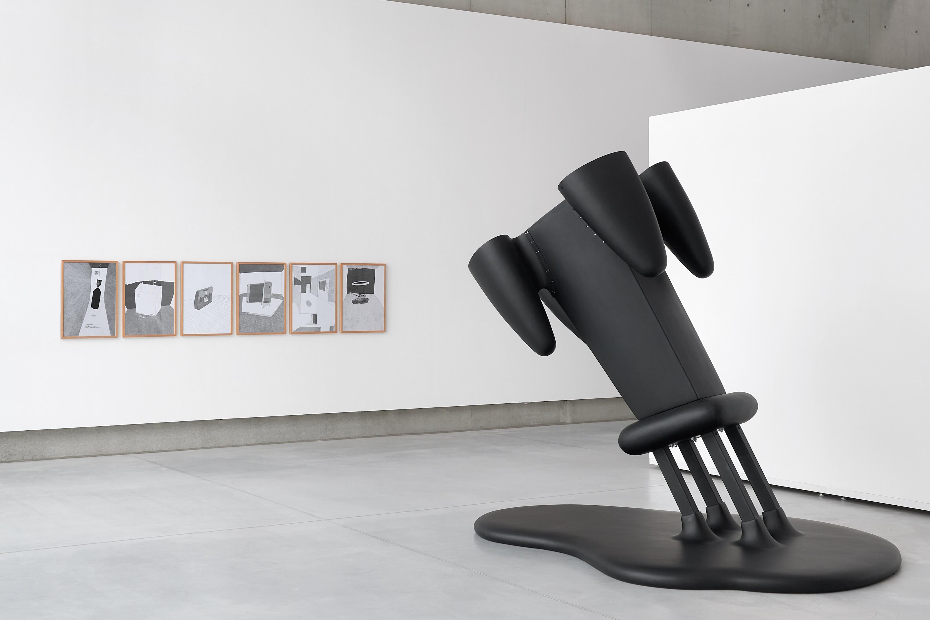 (K)EIN BEGRIFF Skulpturales aus der Sammlung Liaunig, Ausstellung, Kunstausstellung, Österreich, Neuhaus/Suha, Museum Liaunig, Werner Reiterer, Bang the Bomb! (aus der Serie Die gezeichneten Ausstellungen), A Couple Having Sex in a Box, Panzer mit Heiligenschein, Julie Hayward, I wanna go home