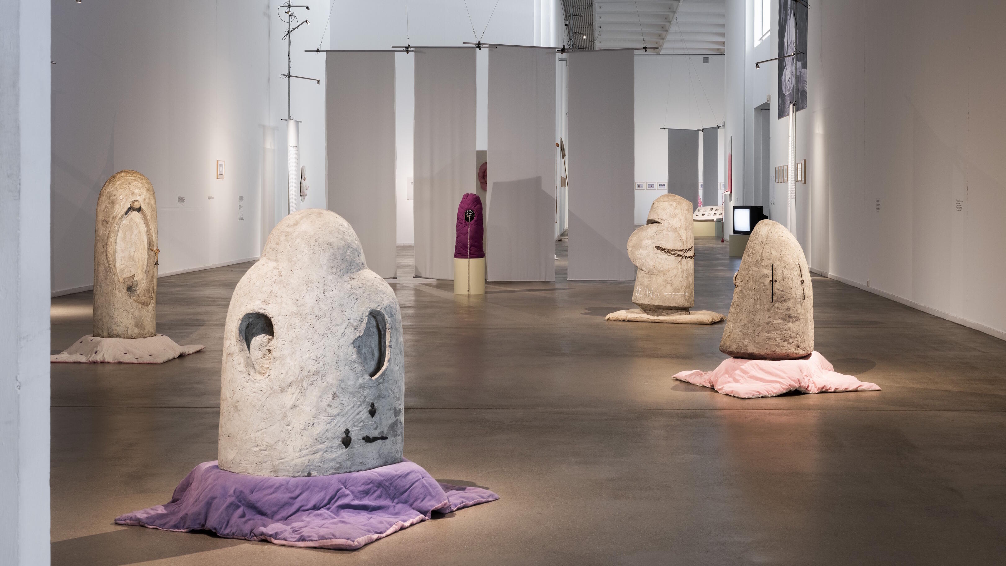 Maria Pinińska-Bereś — Under the Pink Flag, Ausstellung, Kunstausstellung, Bochum, Kunstmuseum Bochum, Ausstellungsansicht, Heinrich Holtgreve