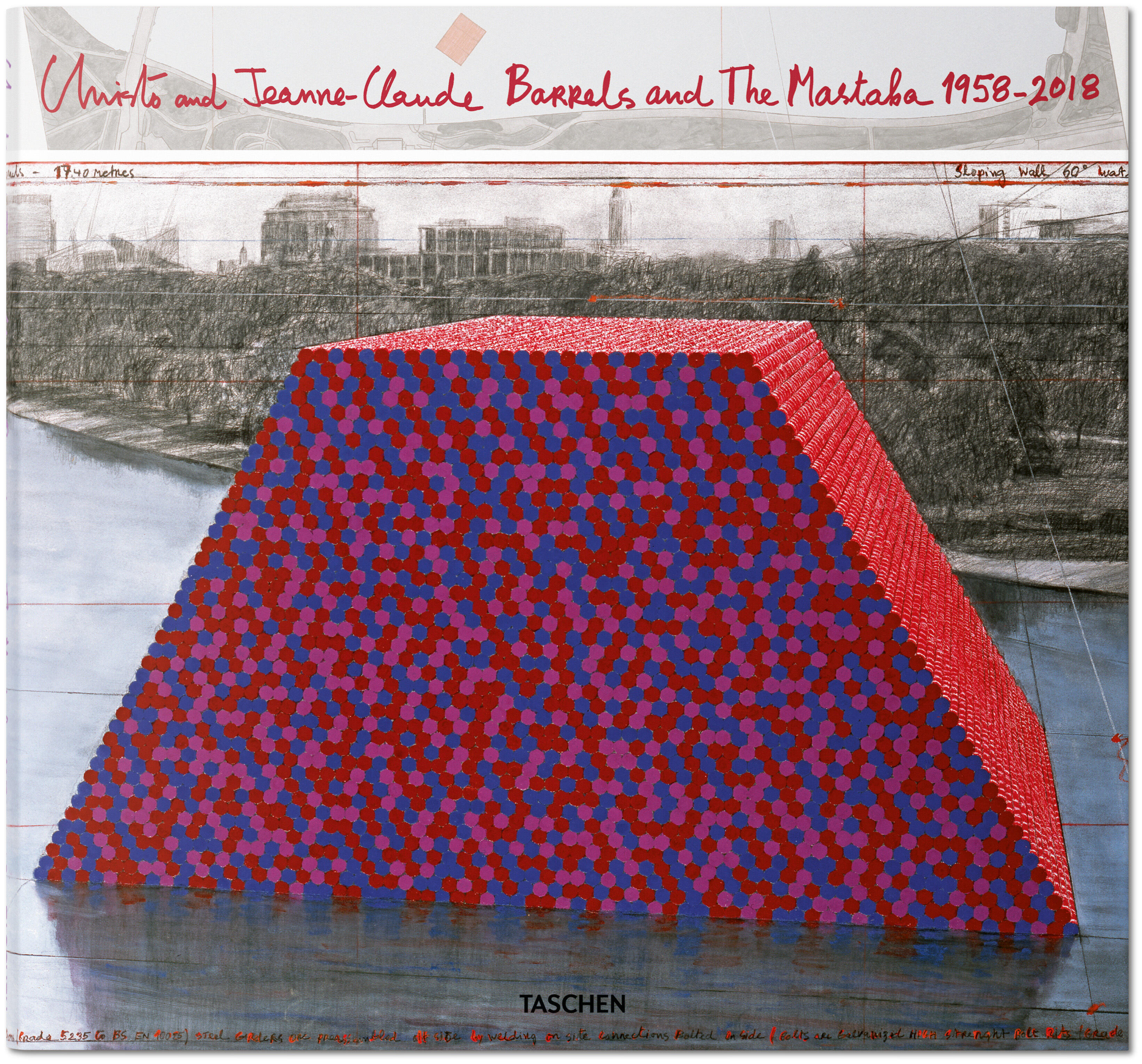 christo and jeanne-claude. barrels and the mastaba 1958–2018, paul goldberger, adam blackbourn, kunstbuch bildband fotobuch