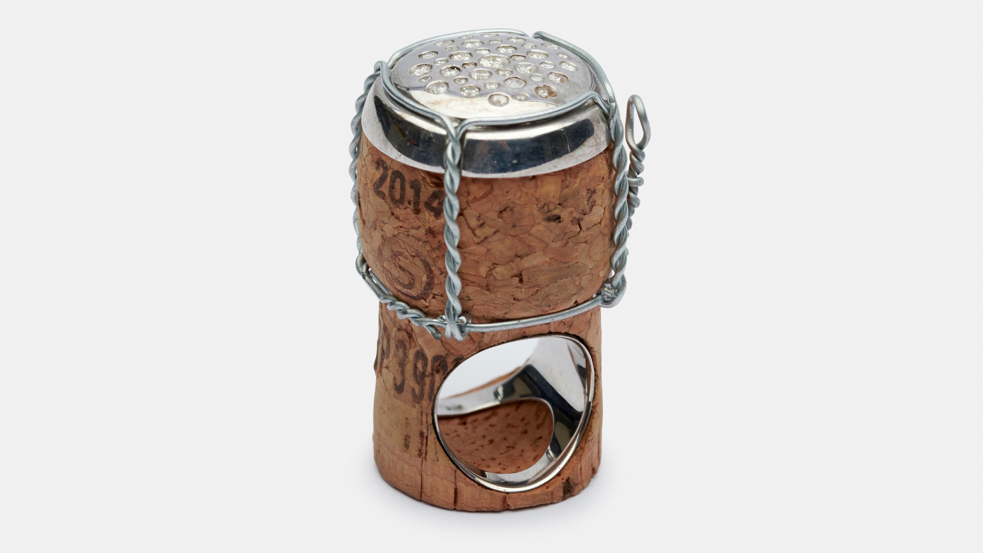 Faszination Schmuck, Ausstellung, Kunstausstellung, Design, Köln, Museum für Angewandte Kunst, Gisela Nicolaysen Sektkorkenring, Detlef Schumacher