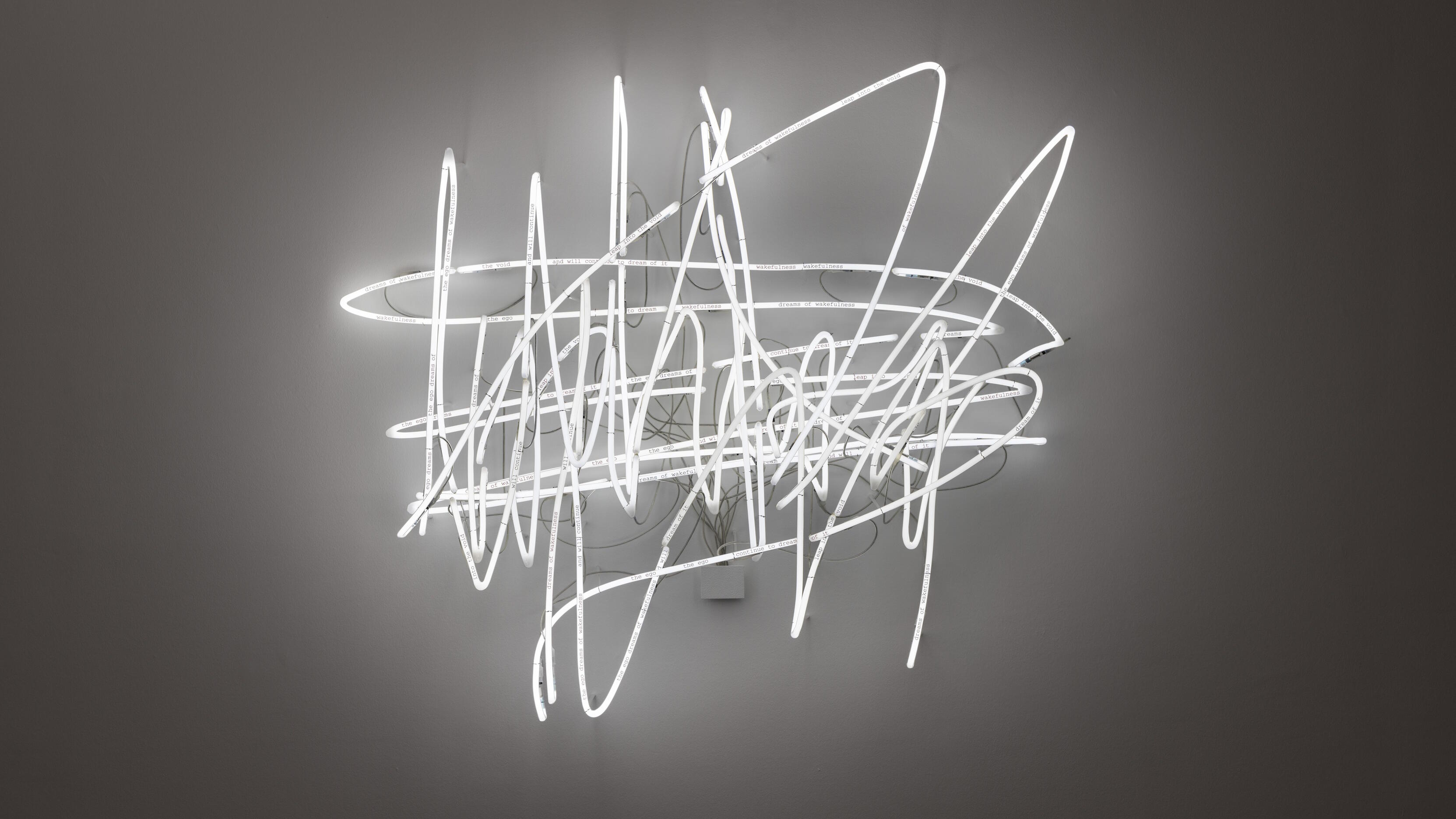 Light Dialogues, Ausstellung, Kunstausstellung, Unna, Lichtkunstmuseum, Astrid Klein, Leap into the void - the ego dreams of wakefulness and will continue the dream of it, SCHAUWERK Sindelfingen, Frank Kleinbach
