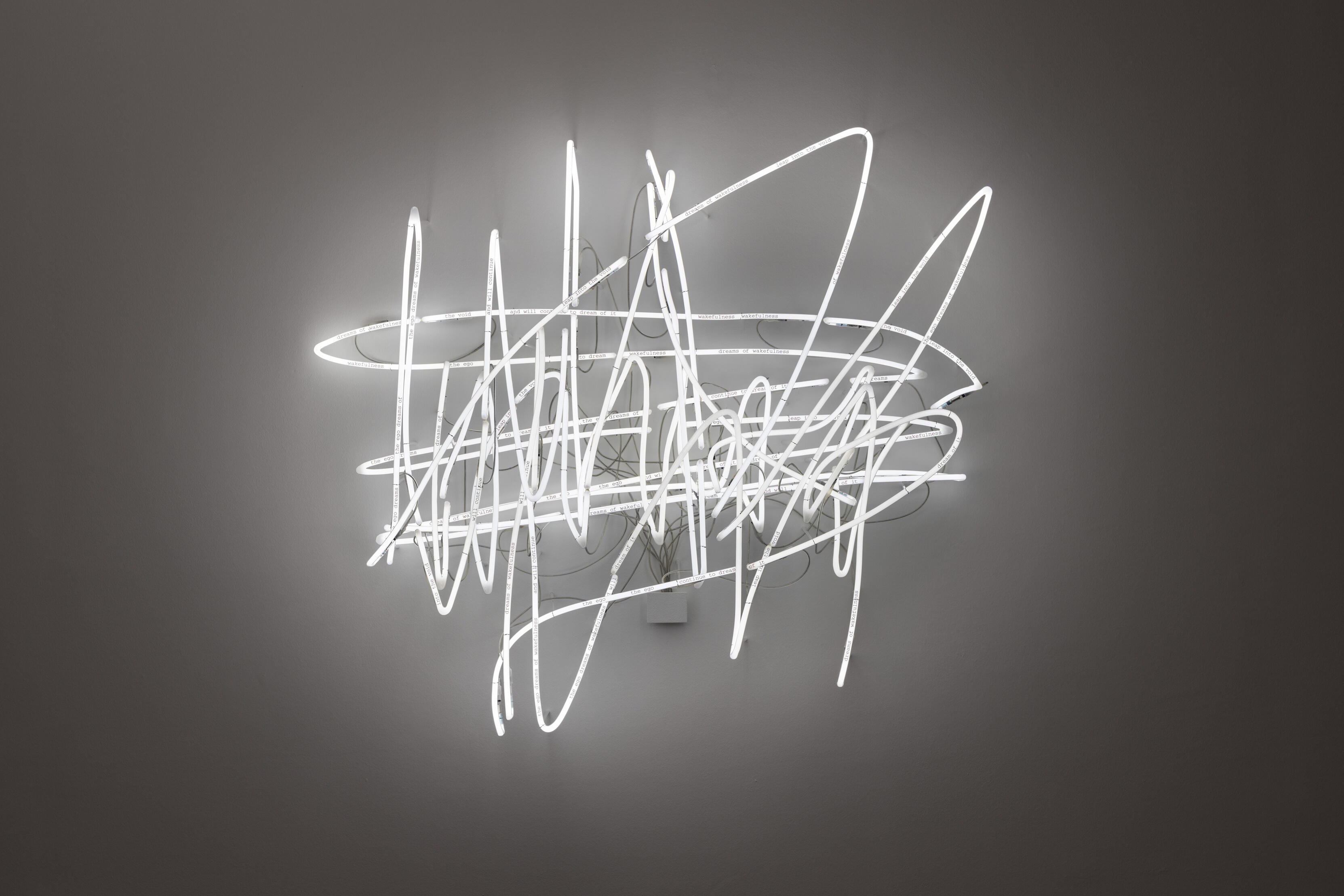 Light Dialogues, Ausstellung, Kunstausstellung, Unna, Lichtkunstmuseum, Astrid Klein, Leap into the void - the ego dreams of wakefulness and will continue the dream of it, SCHAUWERK Sindelfingen, Frank Kleinbach
