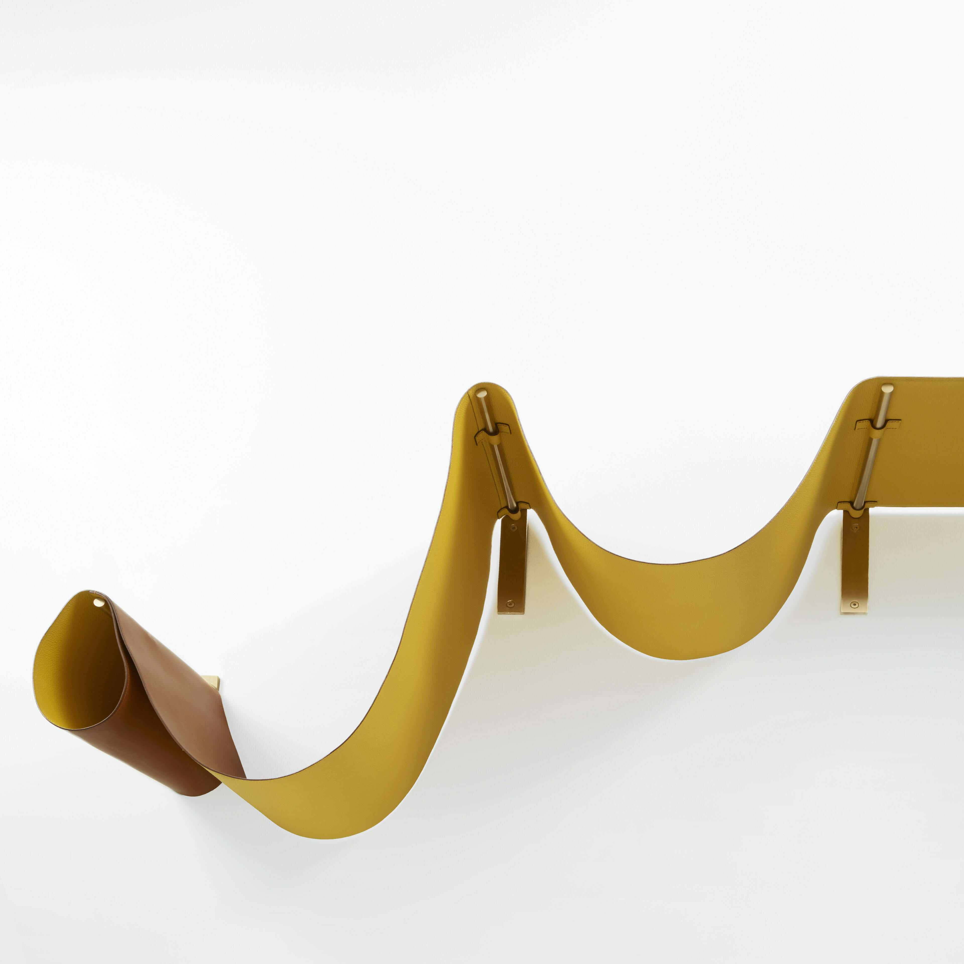 waves of leather muller van severen hermes wandregal leder design inneneinrichtung einrichtungsidee