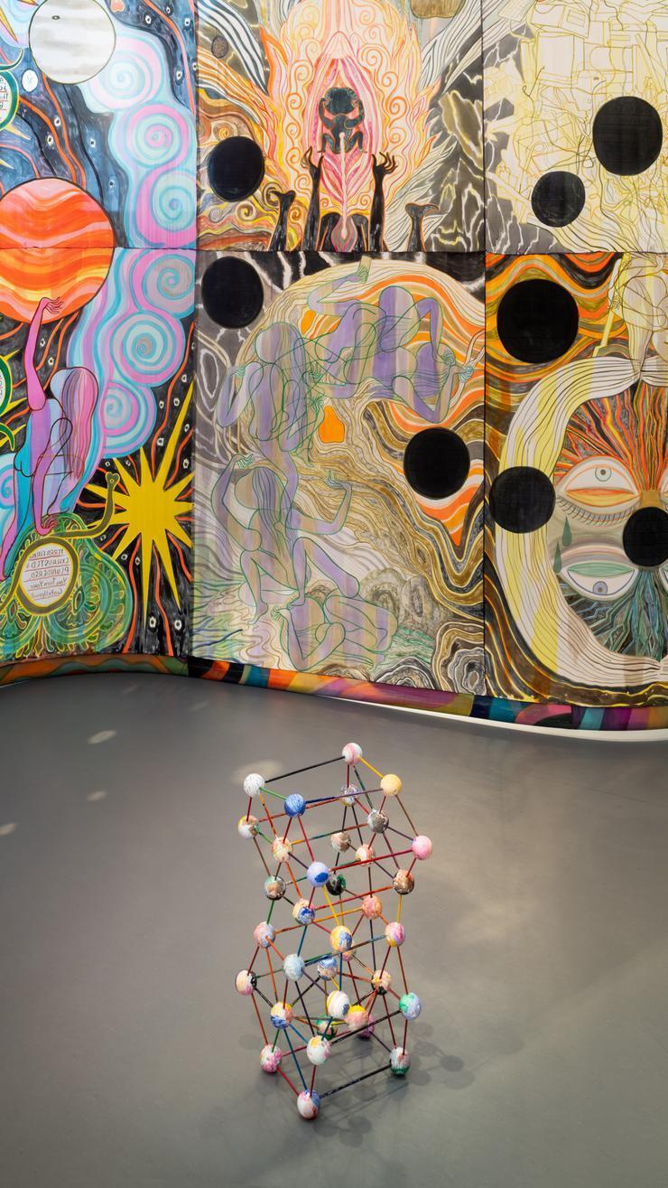 Emma Talbot, Psyche, Sammlungssatellit #10, Ausstellung, Kunstausstellung, Krefeld, Kaiser Wilhelm Museum, Kunstmuseen Krefeld, Galerie Onrust, Installationsansicht, Dirk Rose