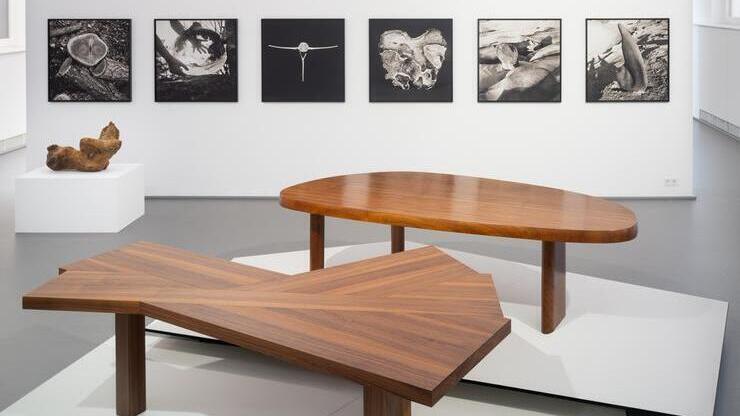 Charlotte Perriand, L’Art d’habiter / Die Kunst des Wohnens, Ausstellung, Kunstausstellung, Innenarchitektur, Möbel, Design, Krefeld, Kaiser Wilhelm Museum, Haus Esters, Haus Lange, Ventaglio table, Cassina iMaestri Collection, VG Bild-Kunst, Bonn, Dirk Rose