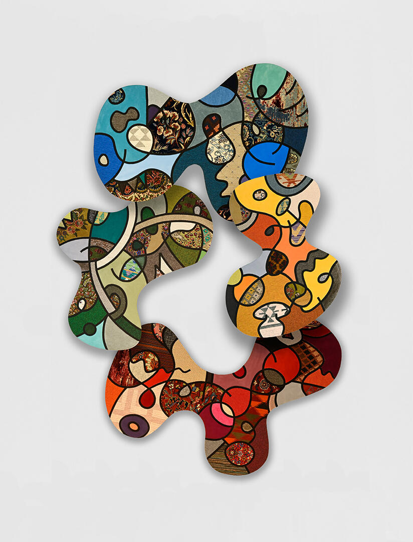 Schön & streng: Die Macht des Ornaments, Ausstellung, Kunstausstellung, Wuppertal, Von der Heydt Museum, Nevin Aladag, Social Fabric, Floating Leaves, VG Bild-Kunst, Sammlung Pohl