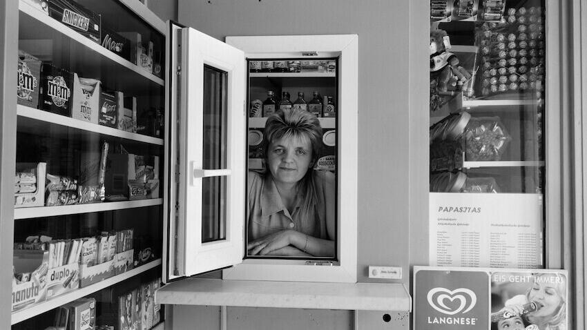 Brigitte Kraemer, Wie man lebt, wo man lebt, Ausstellung, Kunstausstellung, Essen, Ruhr Museum, Bude in der Nähe der Zeche Pluto, Herne­-Röhlinghausen