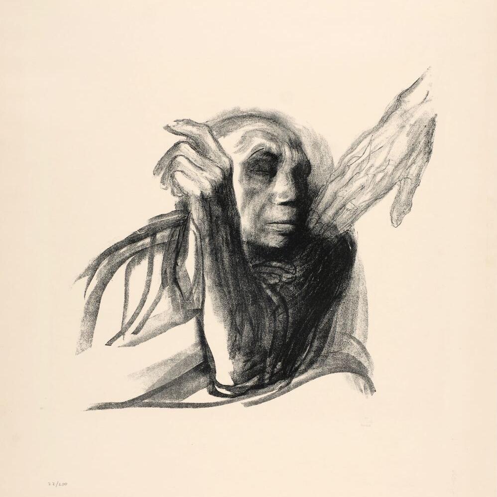 BIENALSUR | UN/VERSEHRT. Schmerz und Widerstand, Ausstellung, Kunstausstellung, Mülheim an der Ruhr, Kunstmuseum Mülheim an der Ruhr, Käthe Kollwitz, Ruf des Todes, Lithografie, Alexander Voß